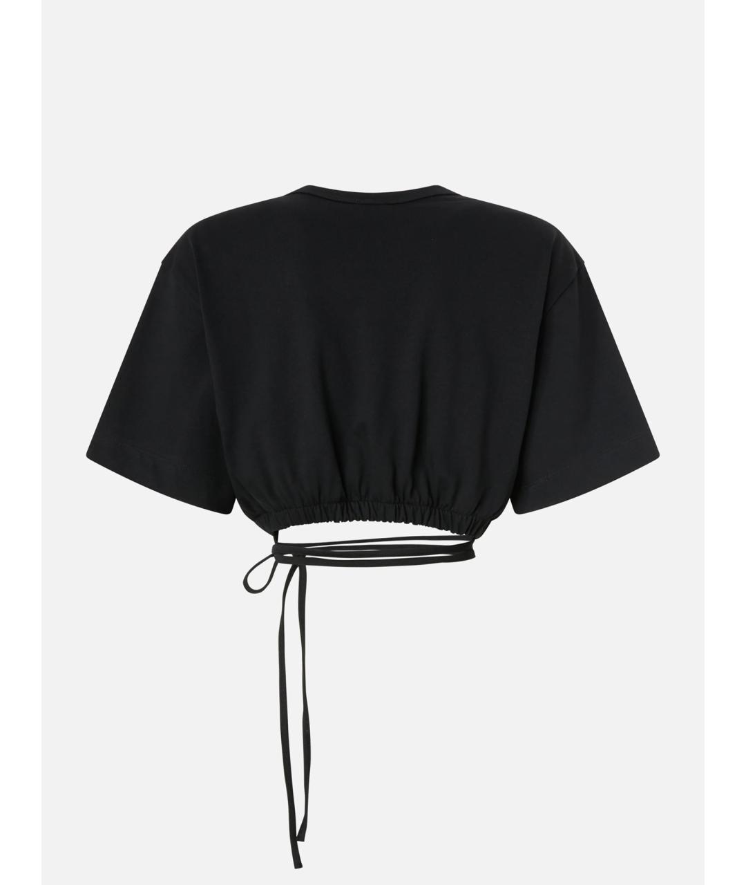 PINKO Черная хлопковая футболка, фото 6