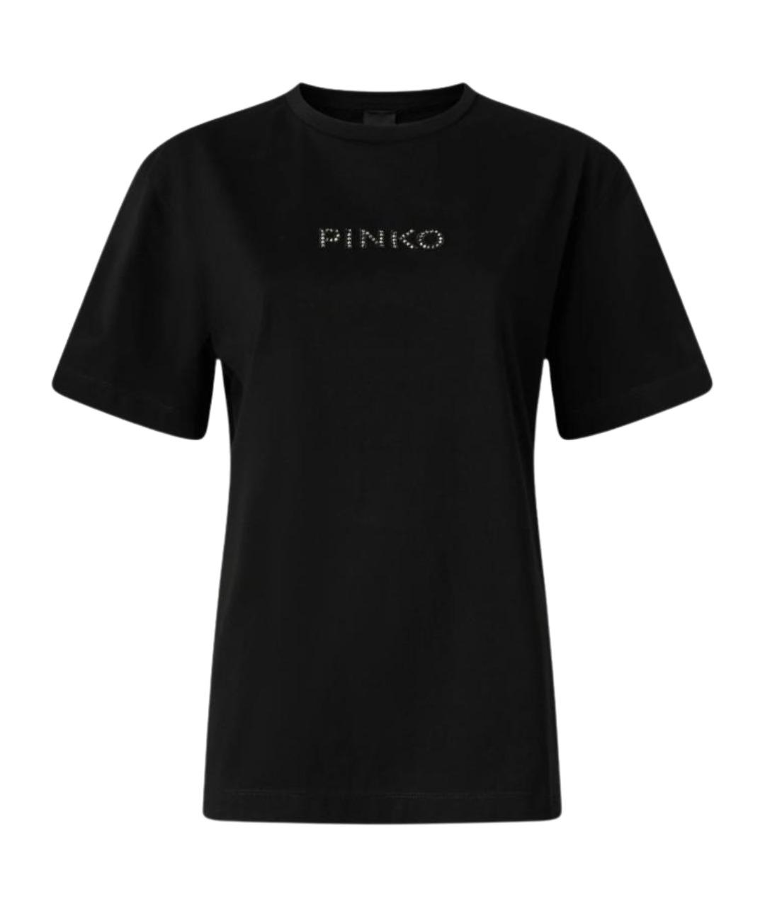 PINKO Черная хлопковая футболка, фото 1