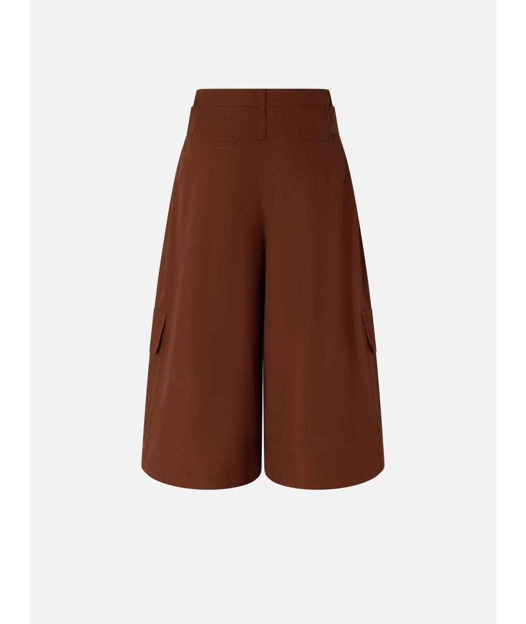 PINKO Коричневые хлопковые шорты, фото 6
