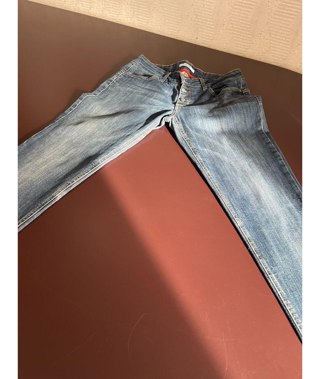 LIU JO Синие хлопковые джинсы слим, фото 3