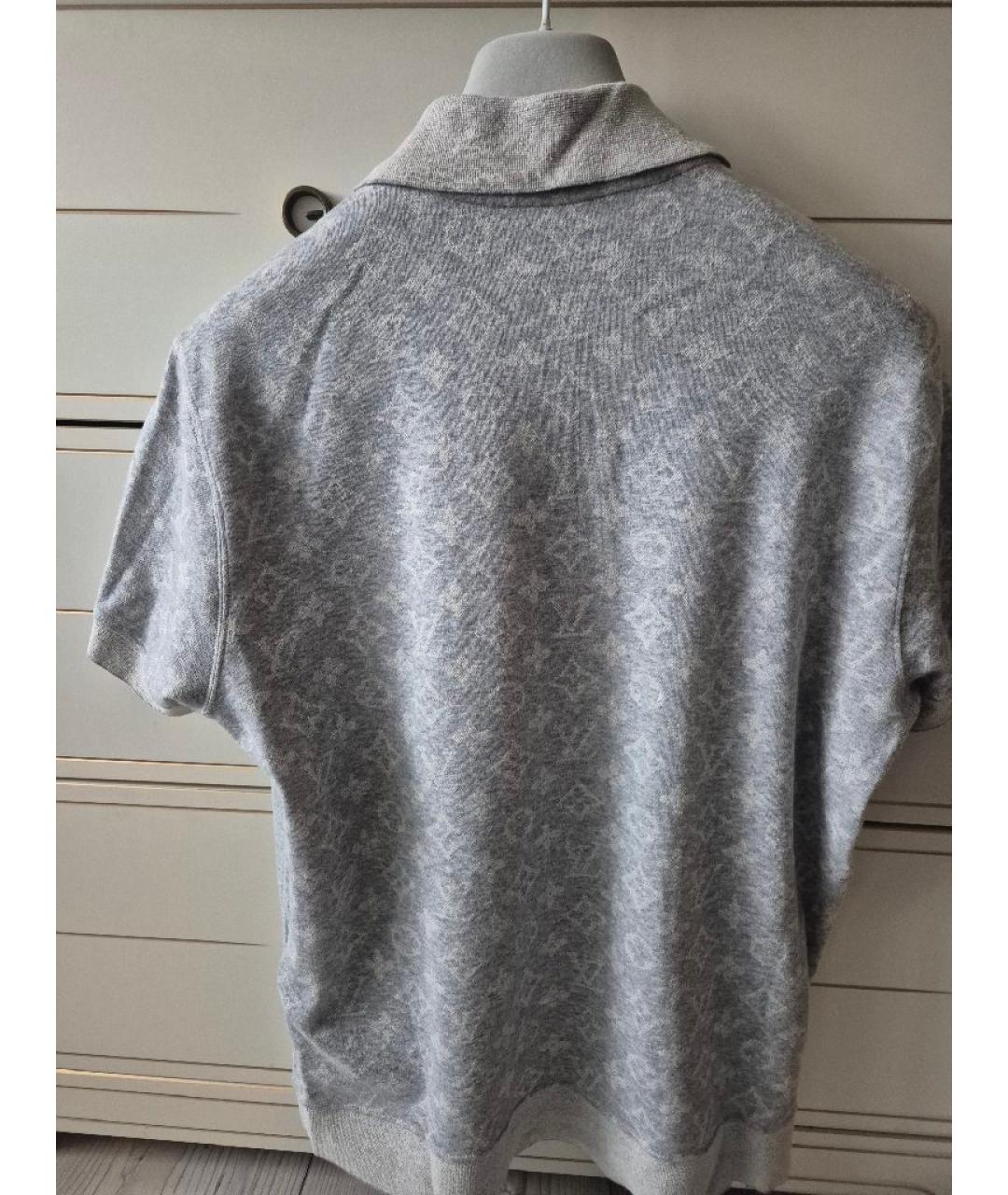 LOUIS VUITTON Серое поло с коротким рукавом, фото 2