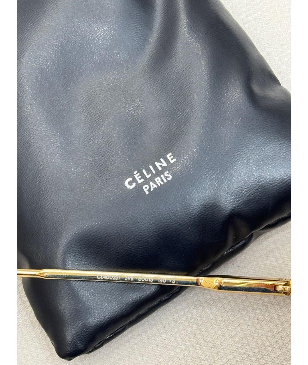 CELINE Золотые пластиковые солнцезащитные очки, фото 6