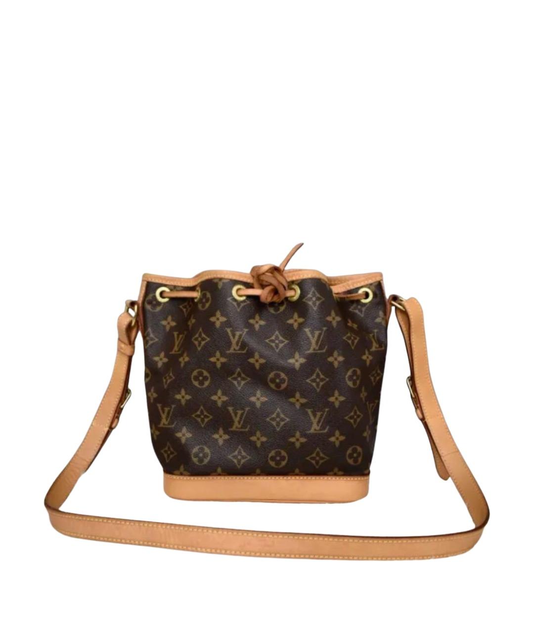 LOUIS VUITTON Коричневая кожаная сумка через плечо, фото 1