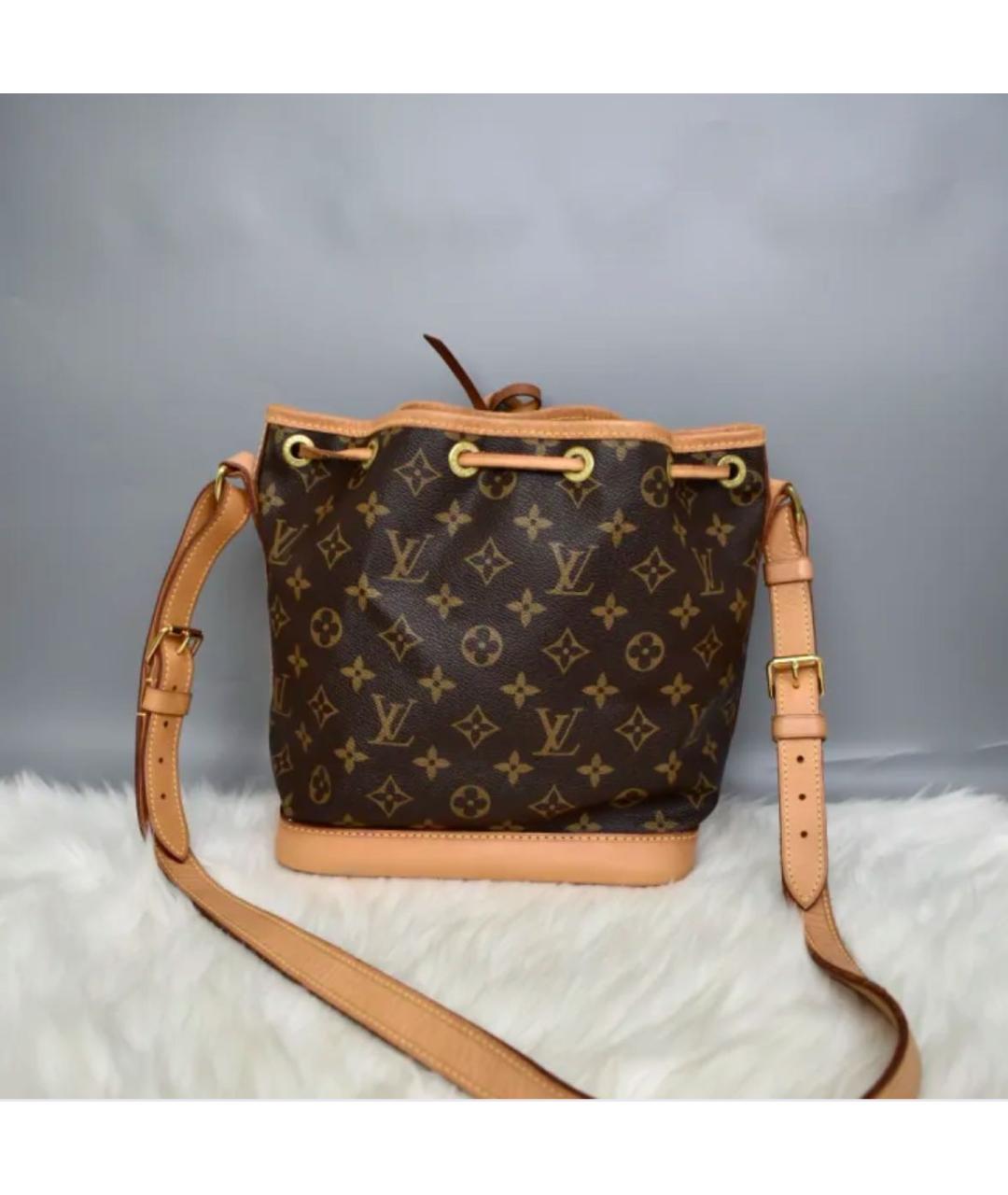 LOUIS VUITTON Коричневая кожаная сумка через плечо, фото 2