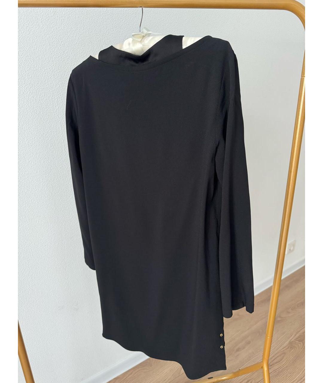 VERSUS VERSACE Черное ацетатное коктейльное платье, фото 5