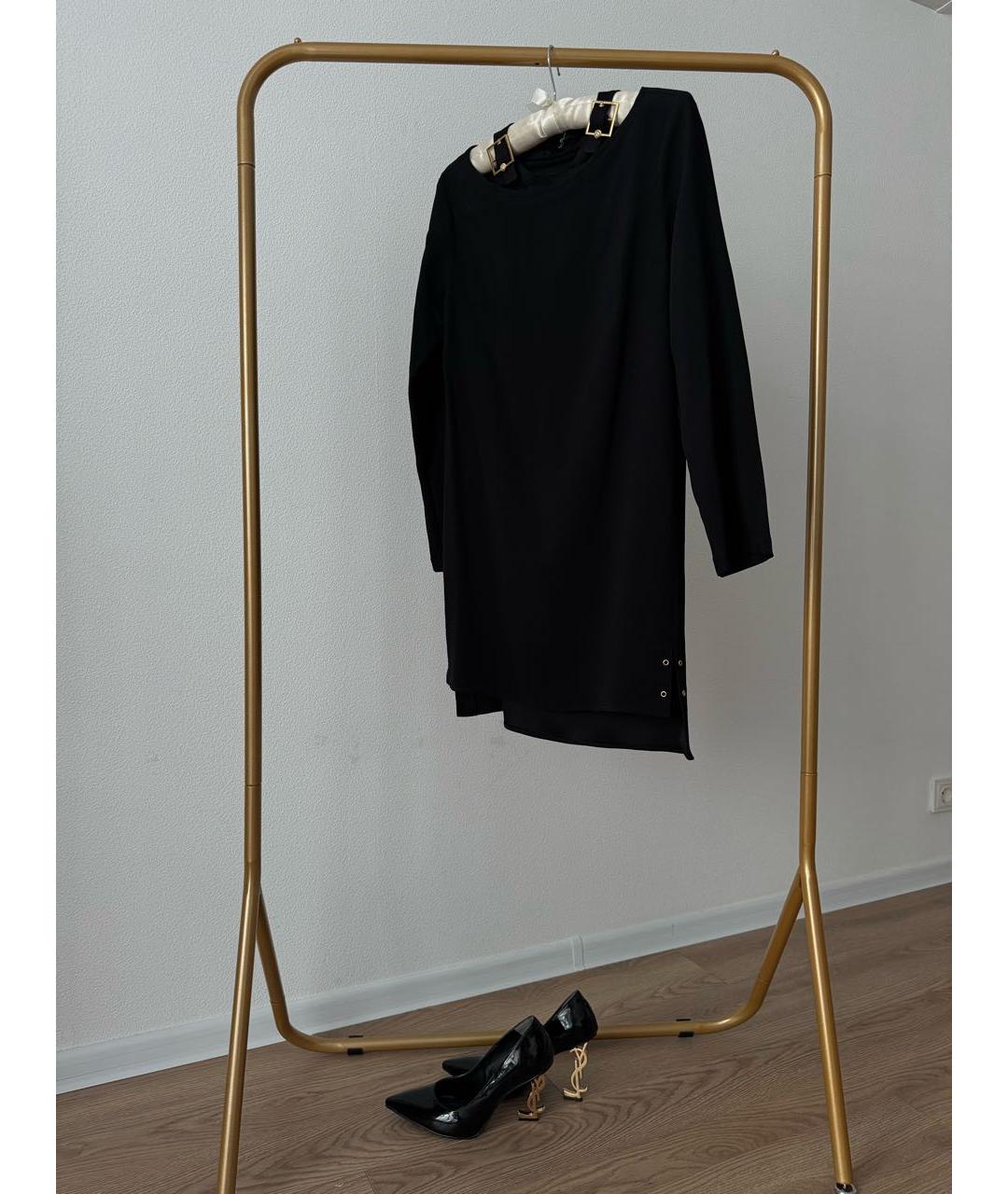 VERSUS VERSACE Черное ацетатное коктейльное платье, фото 9