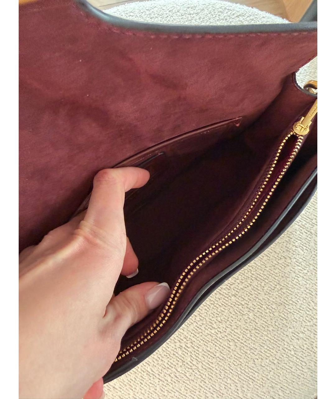 COACH Бежевая кожаная сумка через плечо, фото 7