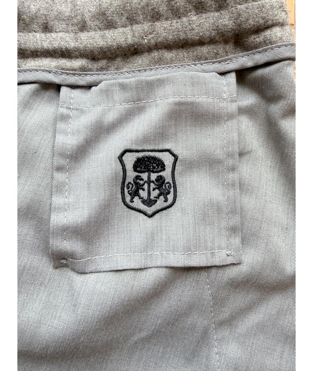 CORNELIANI Бежевые полиэстеровые повседневные брюки, фото 6