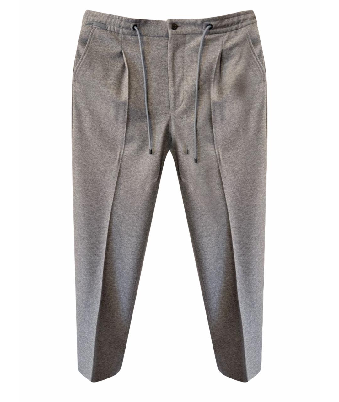 CORNELIANI Бежевые полиэстеровые повседневные брюки, фото 1