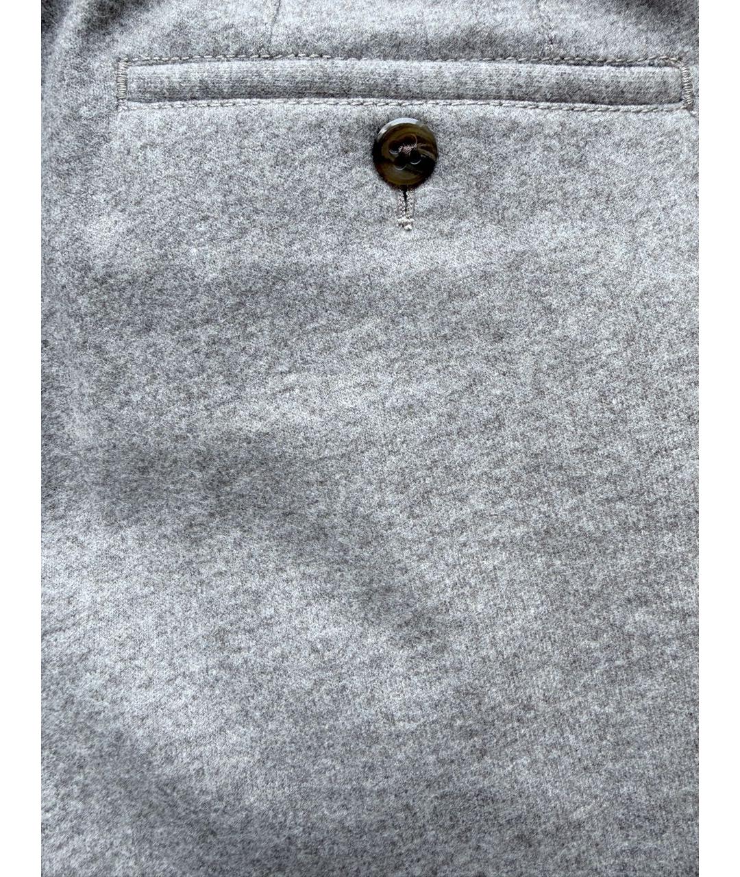 CORNELIANI Бежевые полиэстеровые повседневные брюки, фото 4