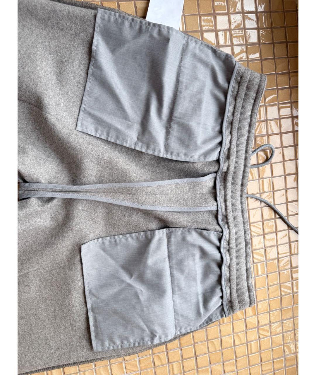 CORNELIANI Бежевые полиэстеровые повседневные брюки, фото 3