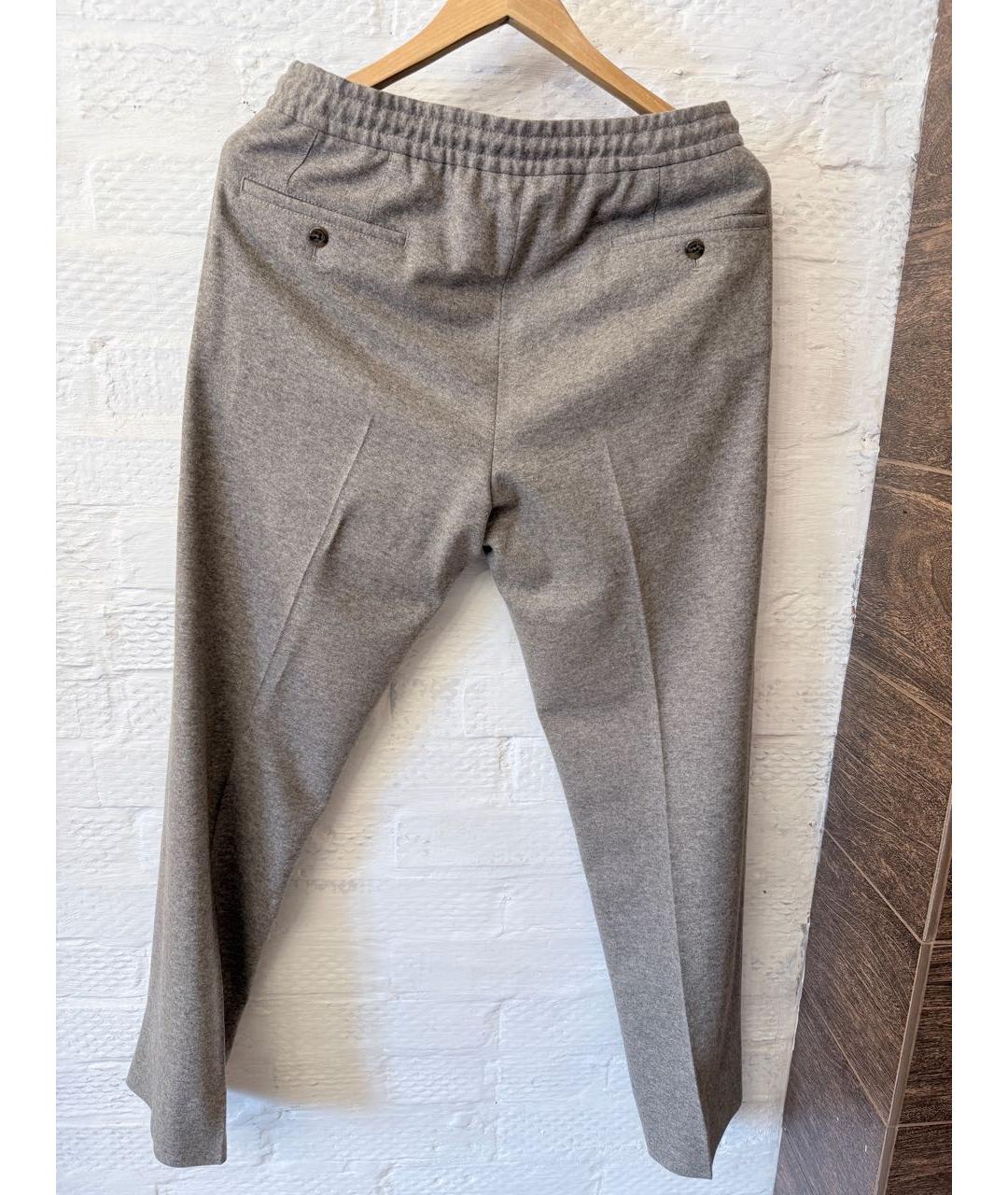 CORNELIANI Бежевые полиэстеровые повседневные брюки, фото 2