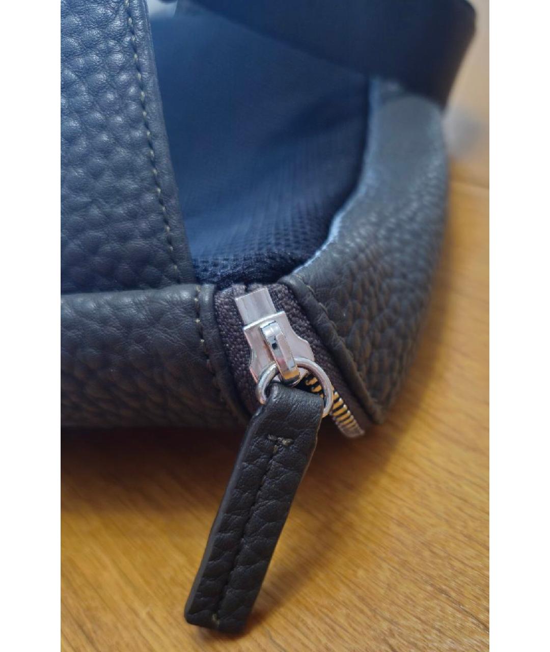 ARMANI EXCHANGE Темно-синяя поясная сумка из искусственной кожи, фото 8