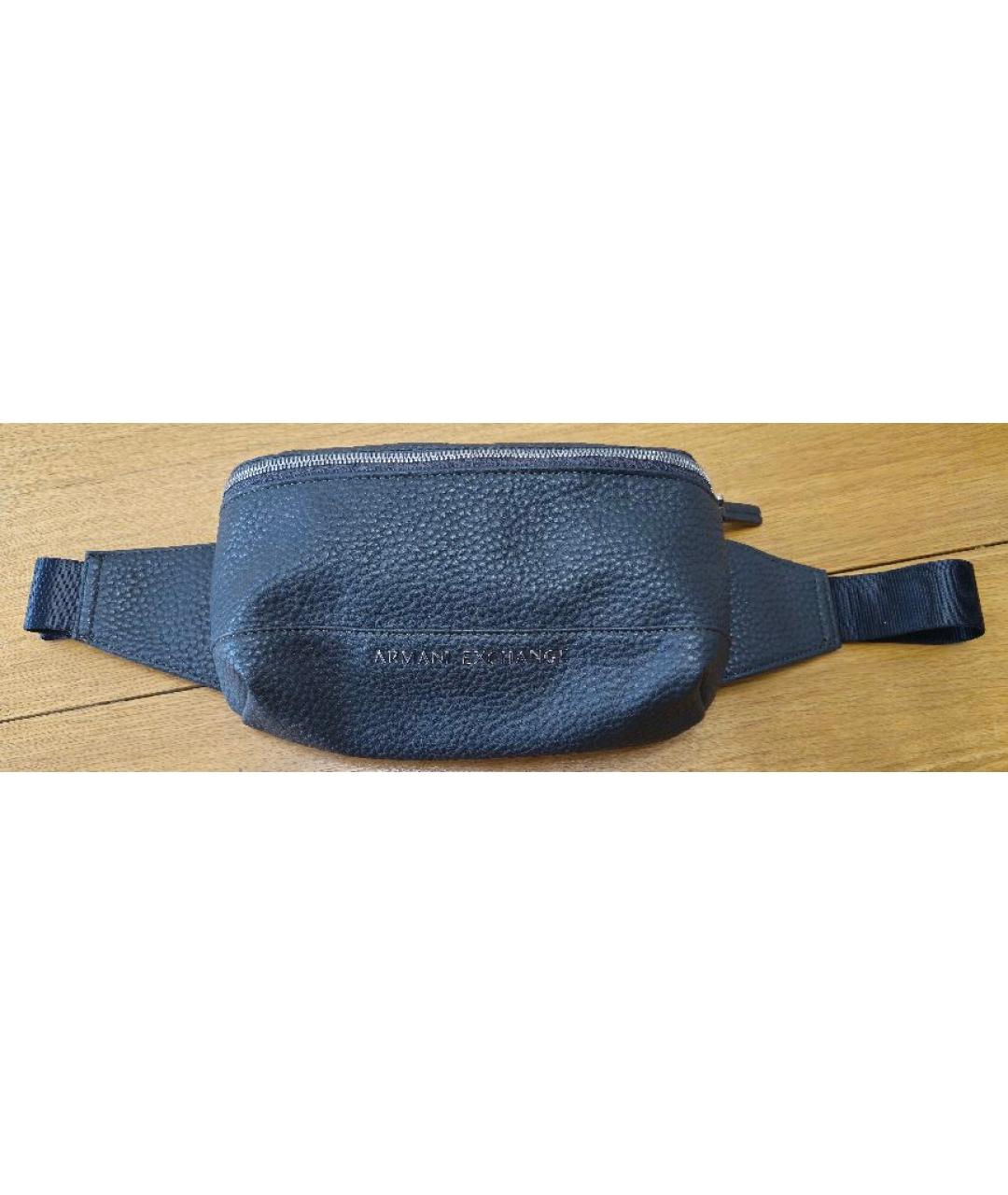 ARMANI EXCHANGE Темно-синяя поясная сумка из искусственной кожи, фото 10