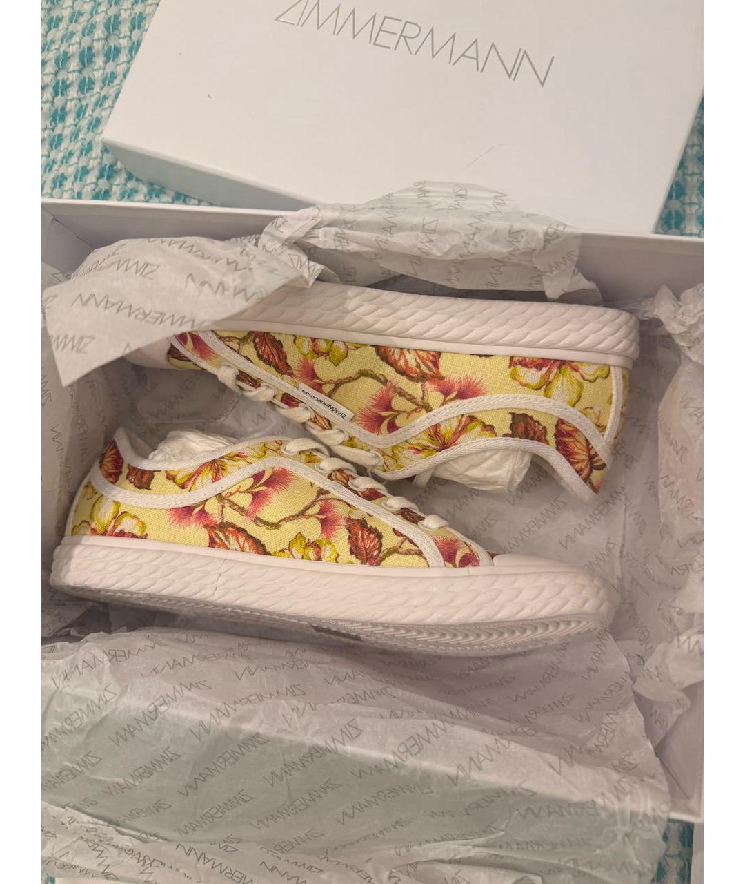 ZIMMERMANN Мульти текстильные кеды, фото 3