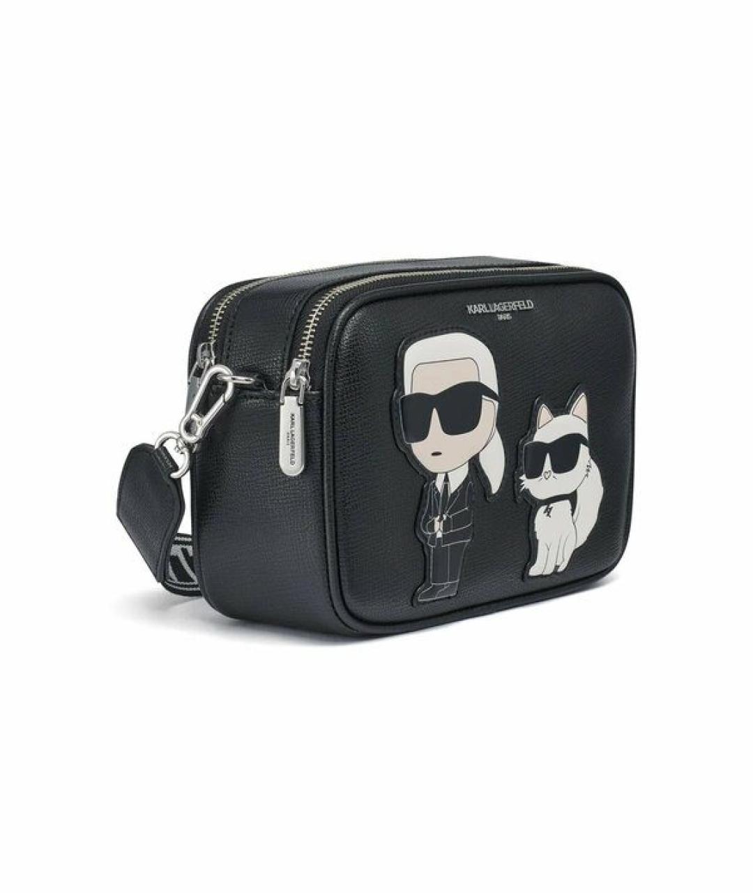 KARL LAGERFELD Черная сумка через плечо, фото 2