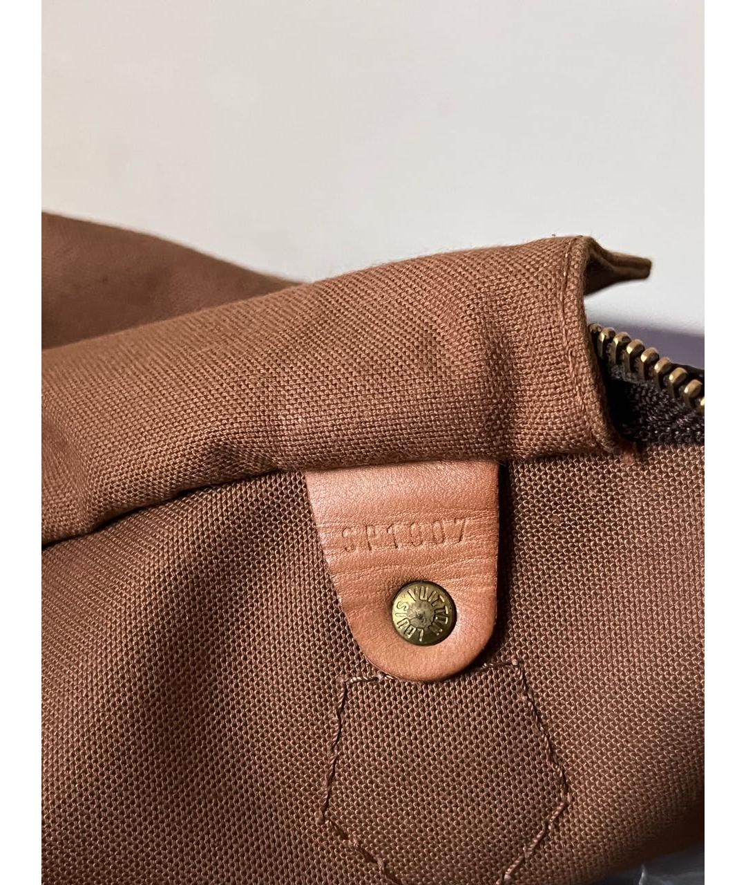 LOUIS VUITTON Коричневая сумка с короткими ручками, фото 7