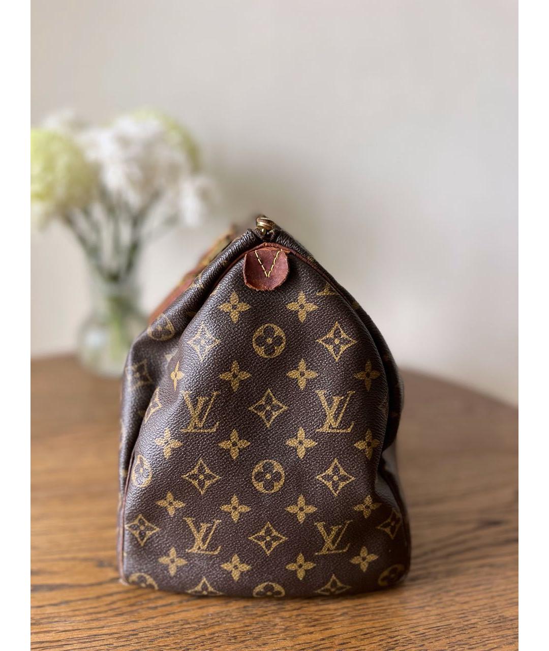 LOUIS VUITTON Коричневая сумка с короткими ручками, фото 5