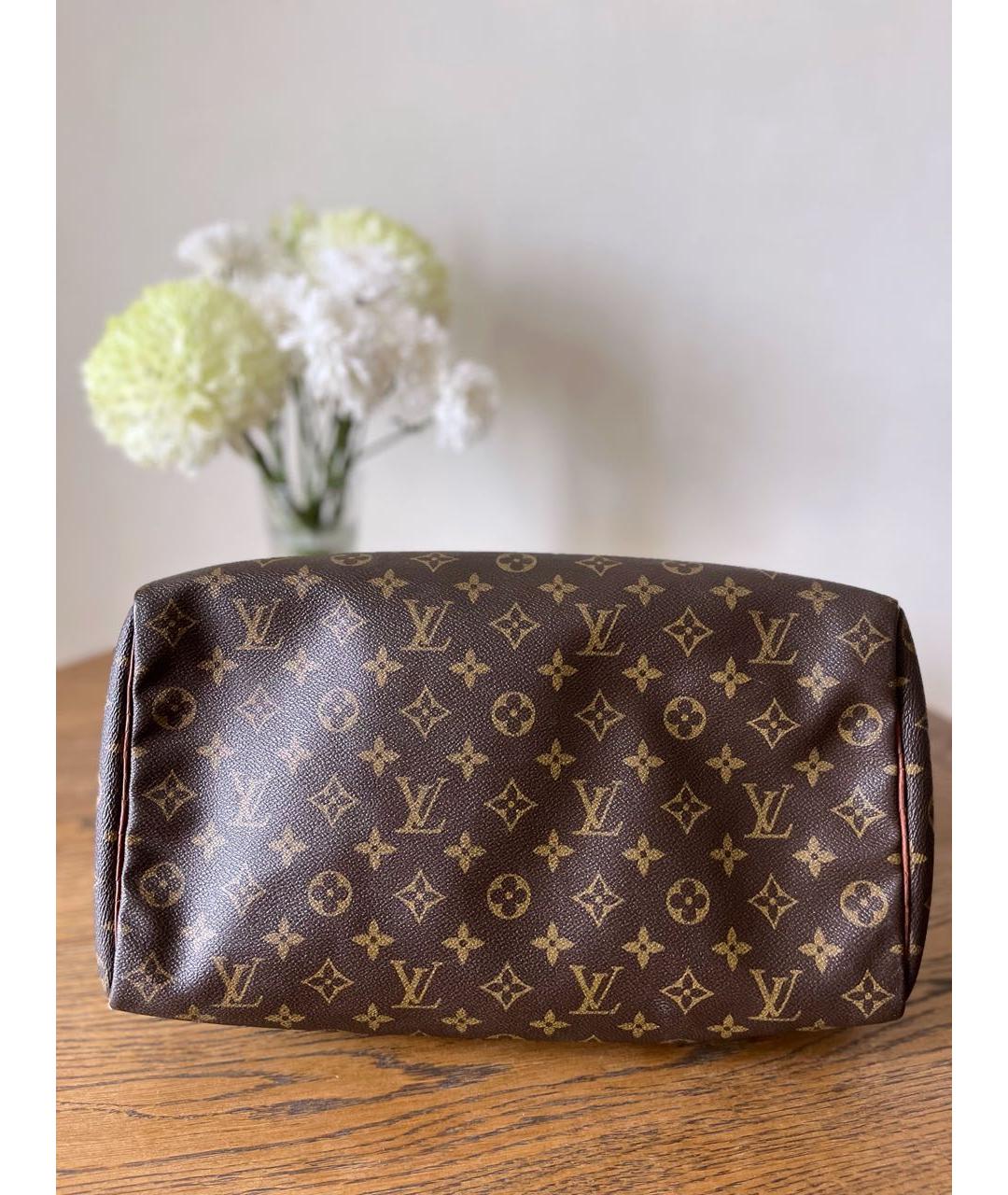 LOUIS VUITTON Коричневая сумка с короткими ручками, фото 4