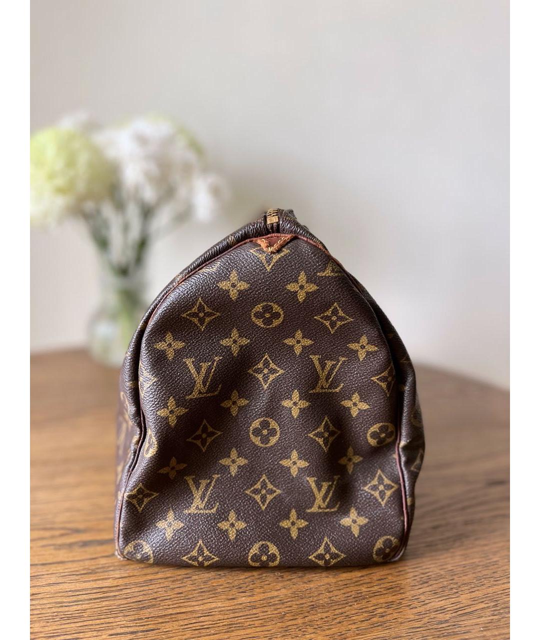 LOUIS VUITTON Коричневая сумка с короткими ручками, фото 6