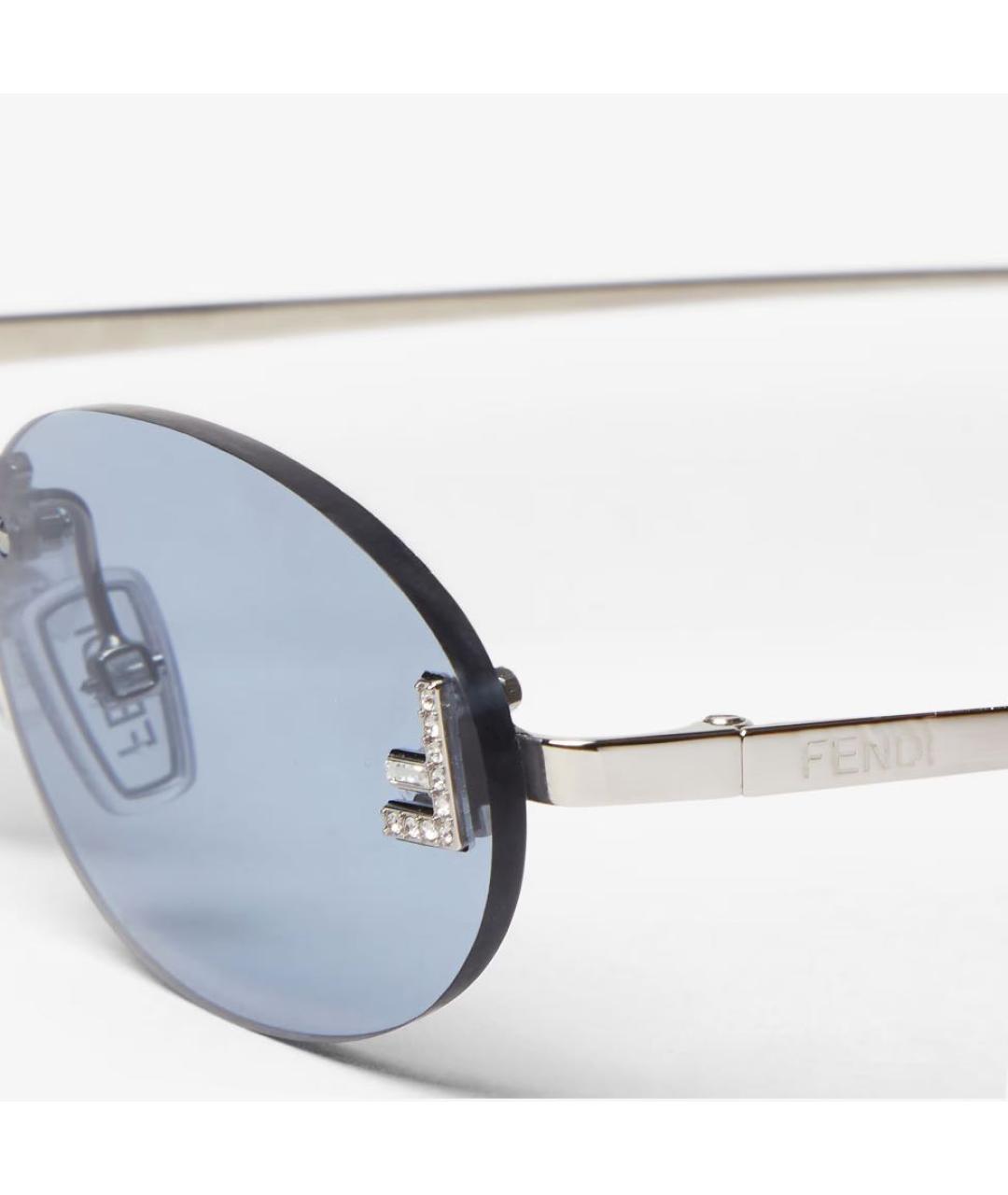 FENDI Голубые солнцезащитные очки, фото 3