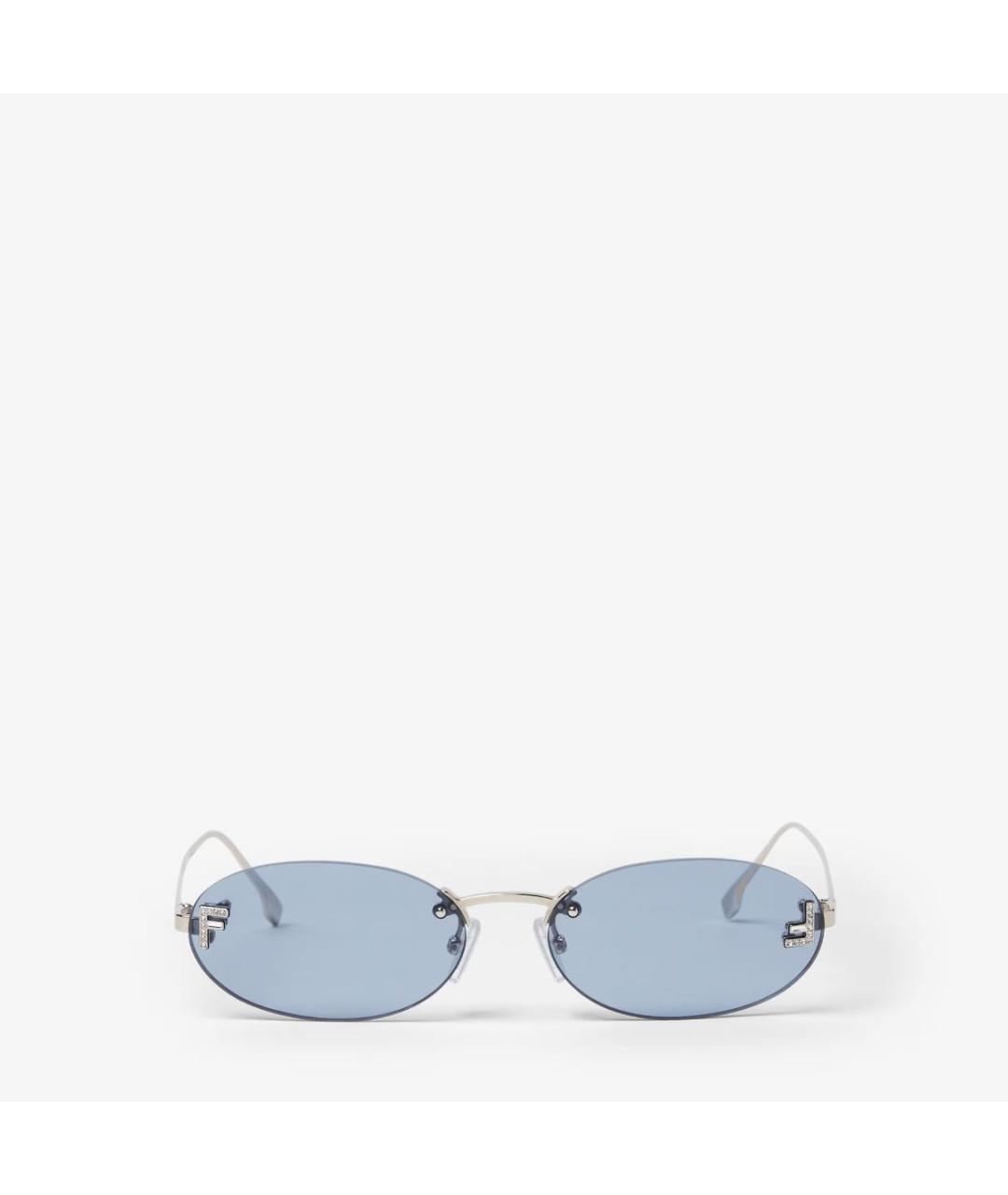 FENDI Голубые солнцезащитные очки, фото 5