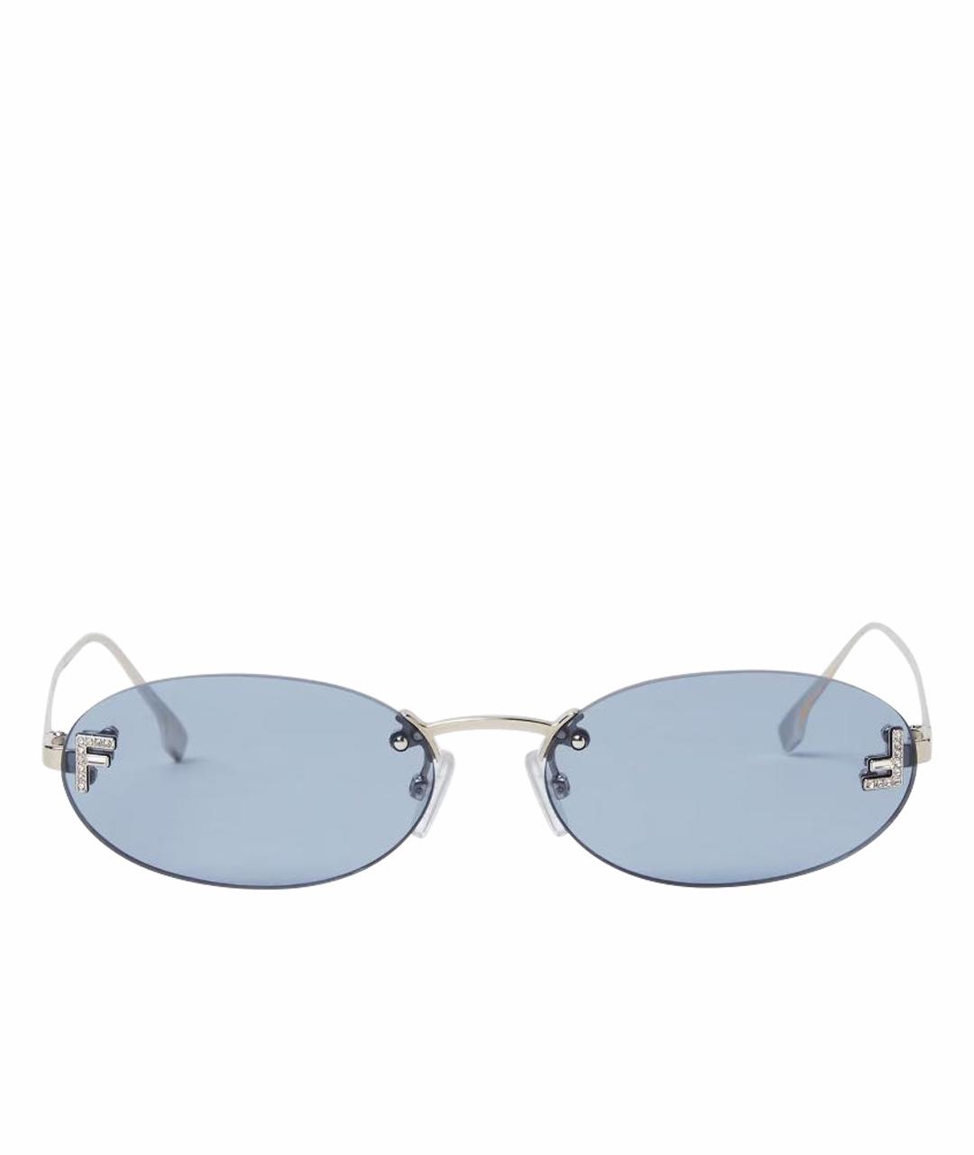 FENDI Голубые солнцезащитные очки, фото 1