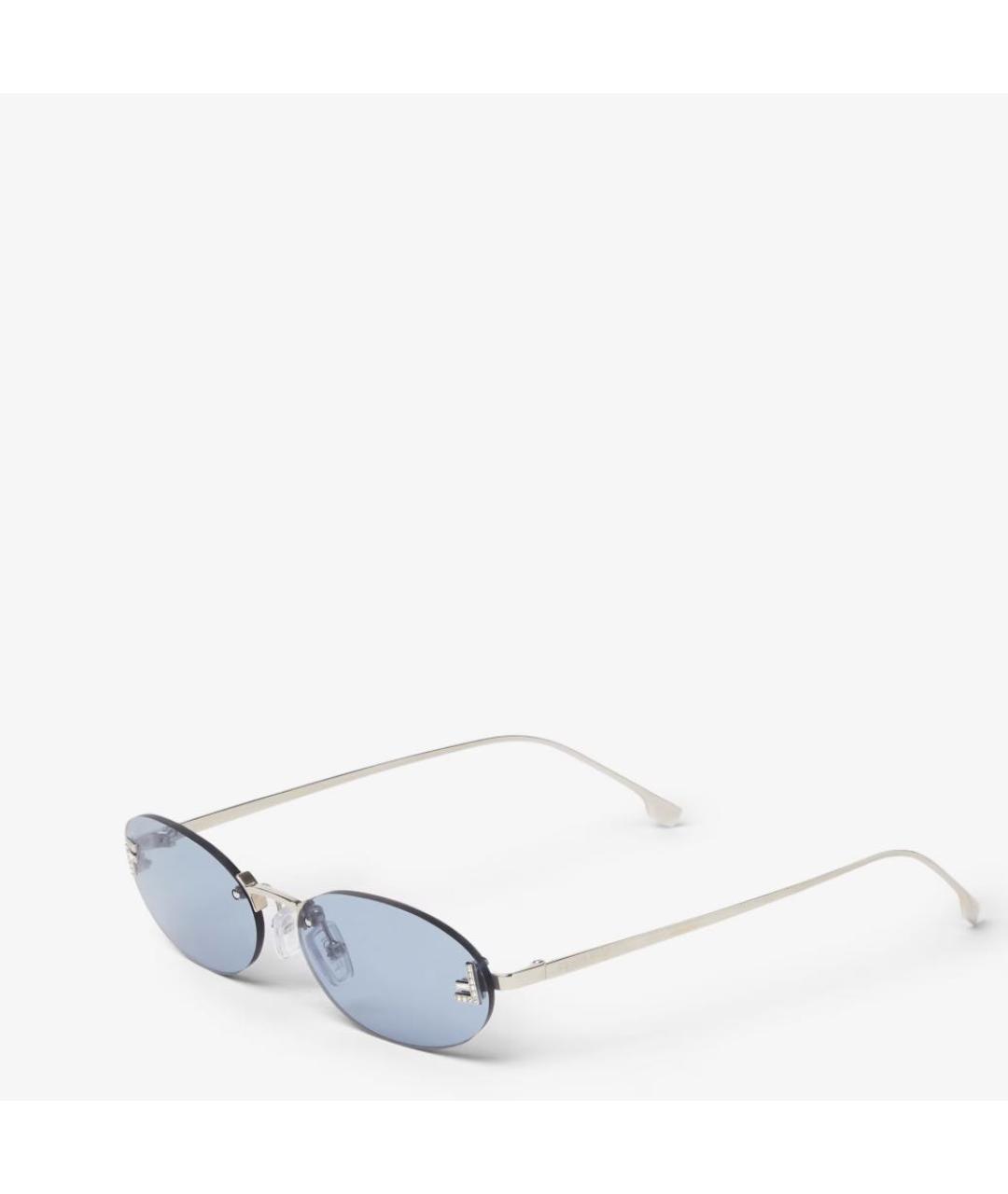 FENDI Голубые солнцезащитные очки, фото 2