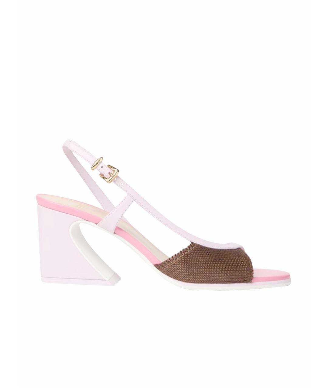 FENDI Розовые босоножки, фото 1