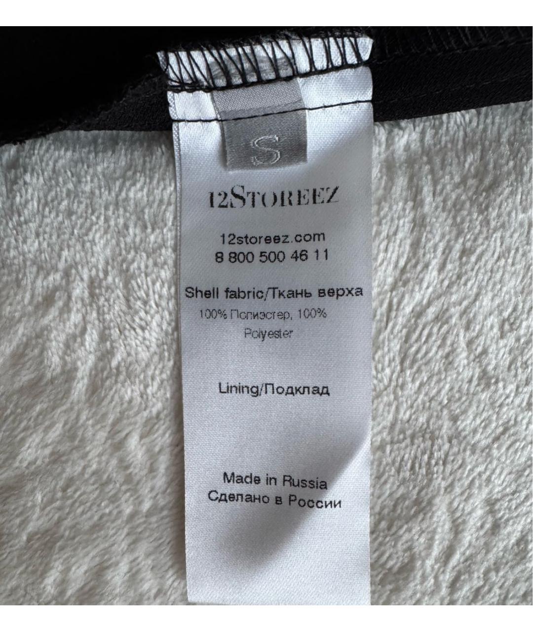 12 STOREEZ Черное полиэстеровое коктейльное платье, фото 8