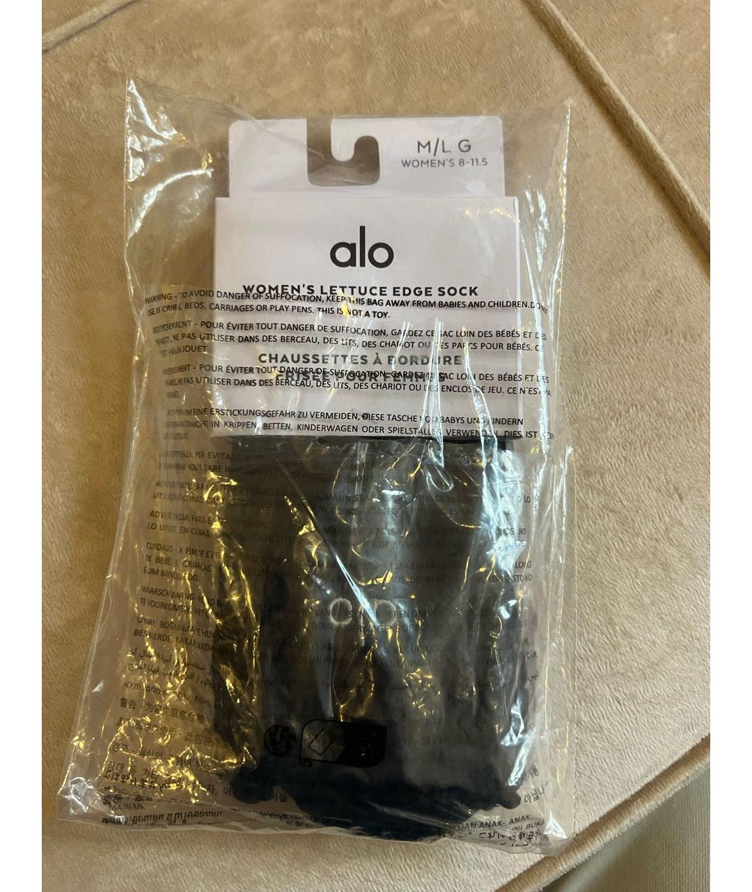 ALO YOGA Черные носки, чулки и колготы, фото 3