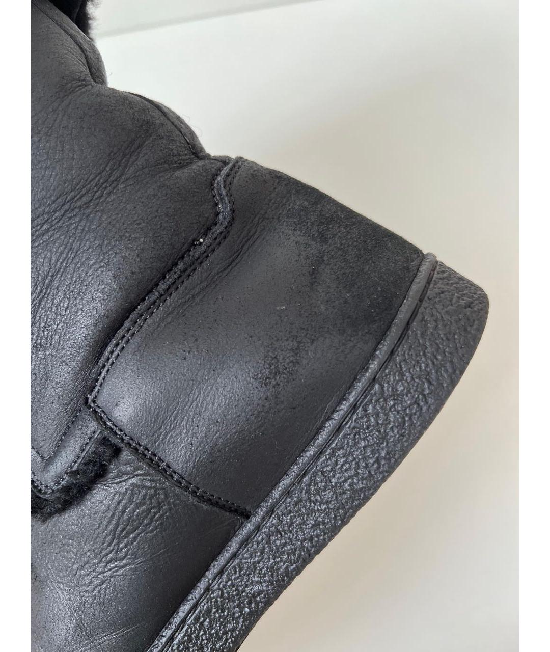 CHANEL Черные кожаные полусапоги, фото 7