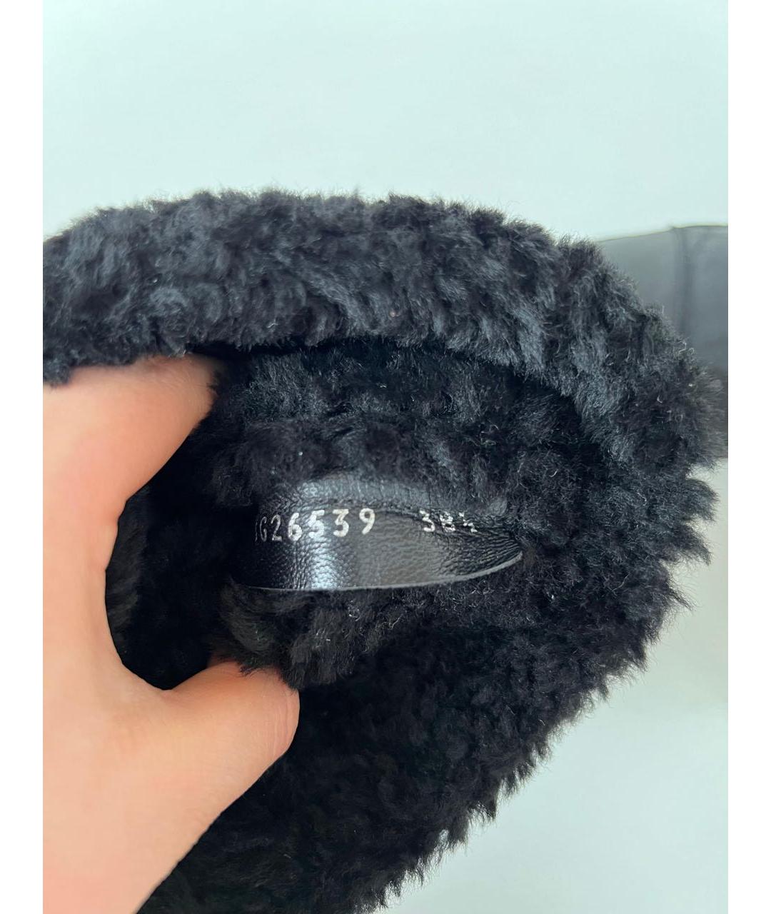 CHANEL Черные кожаные полусапоги, фото 8