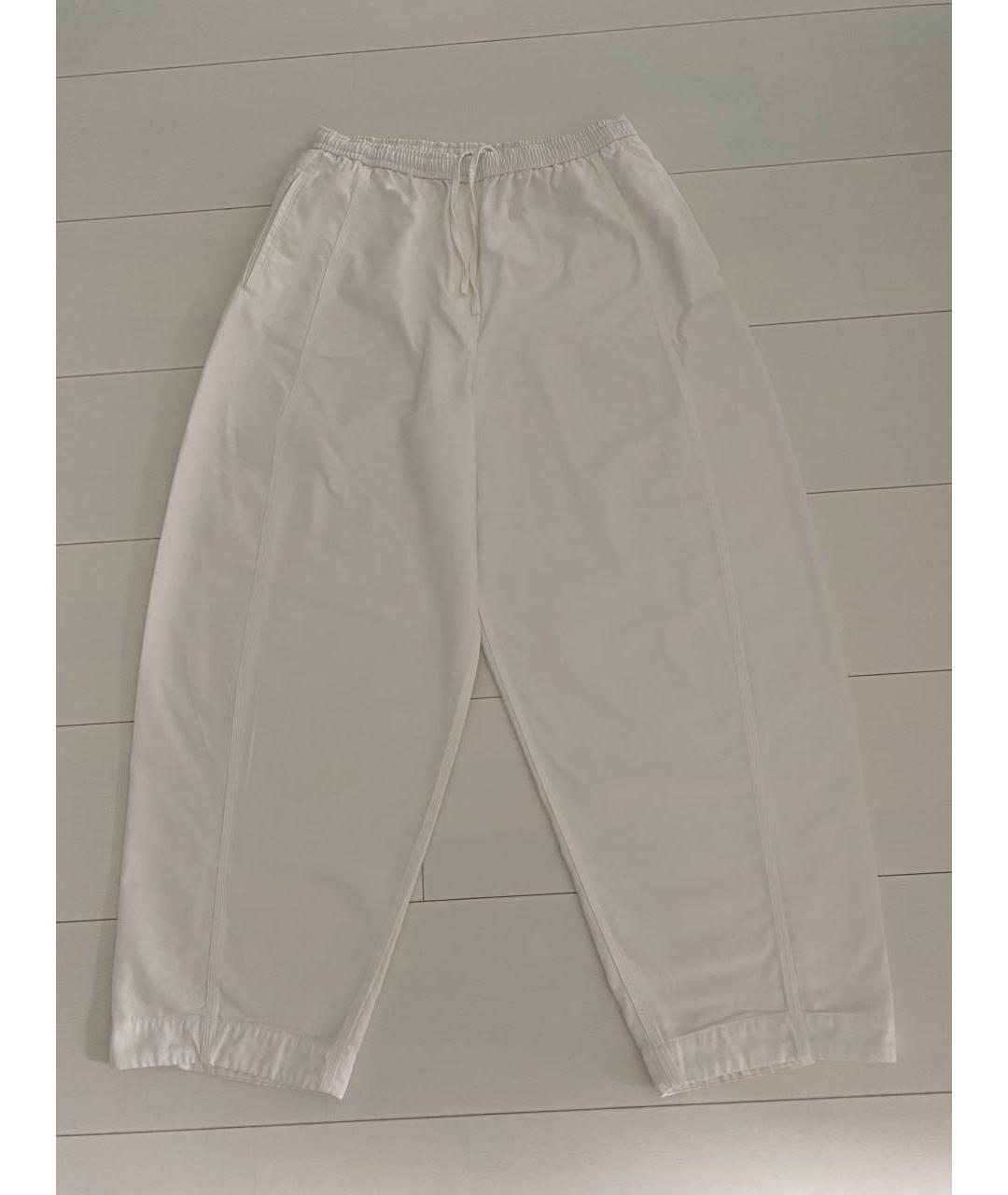 COS Белые хлопковые брюки широкие, фото 7