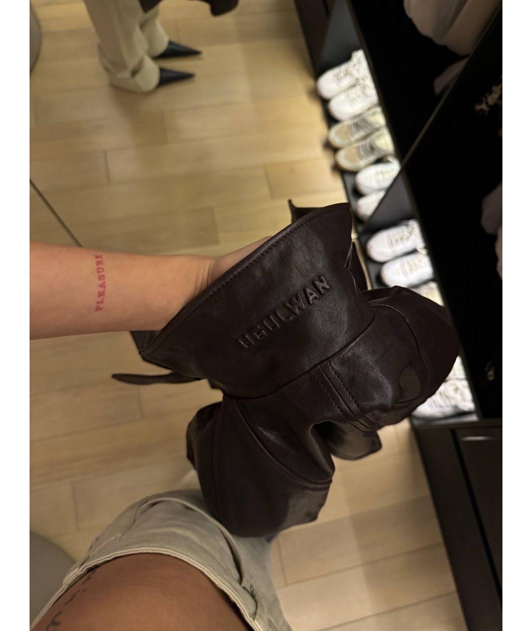 #MUMOFSIX Коричневая кожаная куртка, фото 3