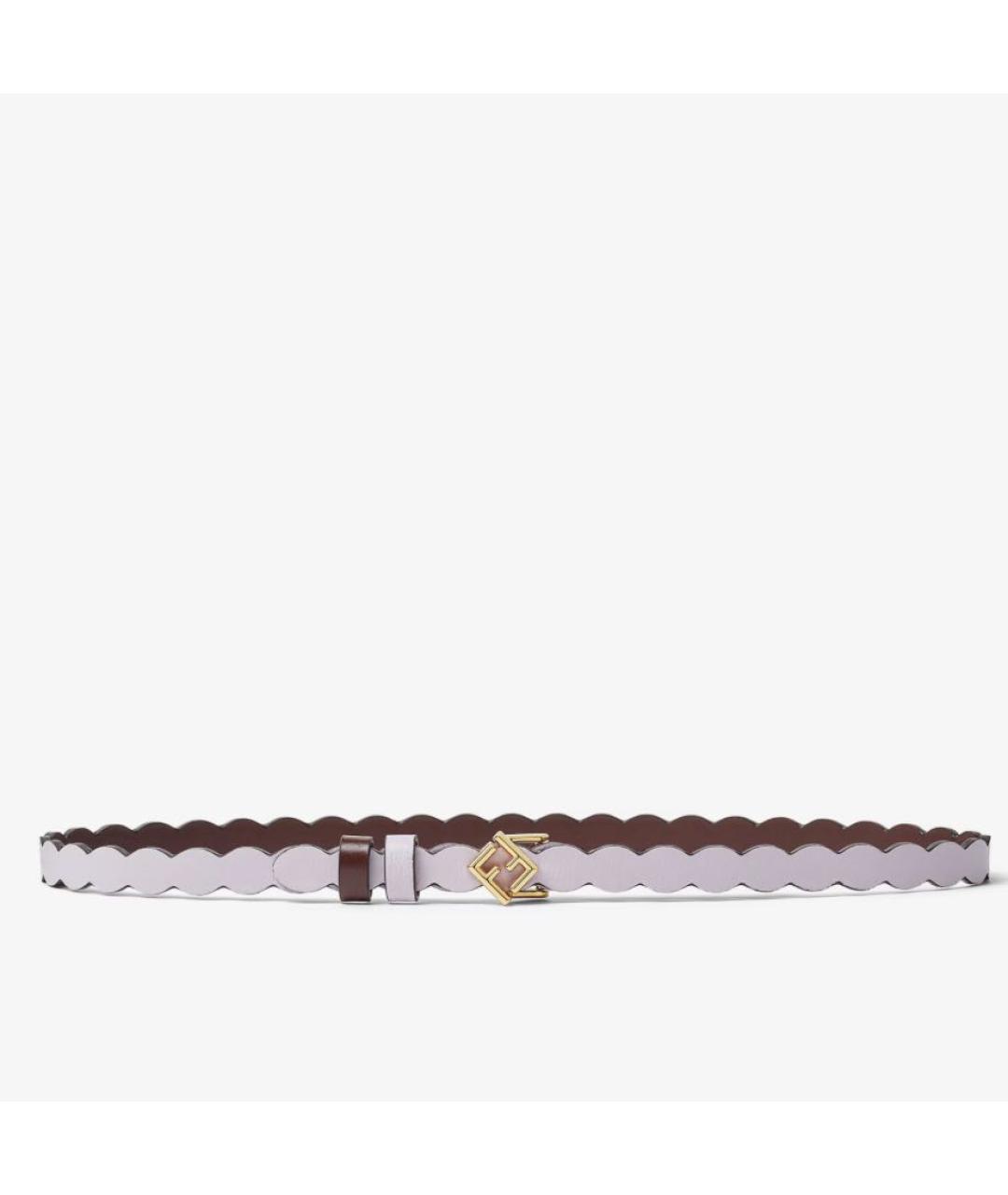 FENDI Коричневый кожаный ремень, фото 2