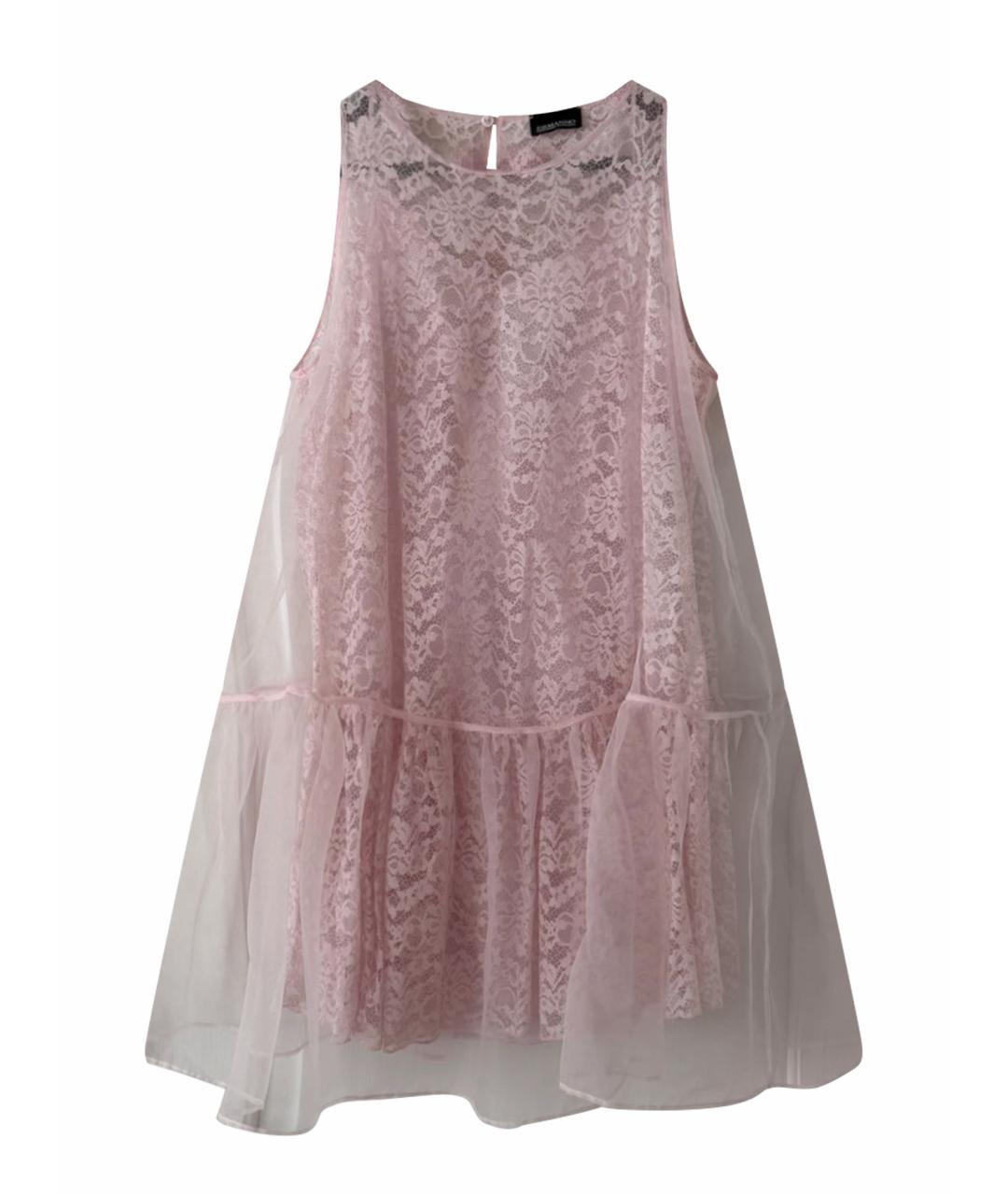 ERMANNO SCERVINO Розовое вискозное коктейльное платье, фото 1