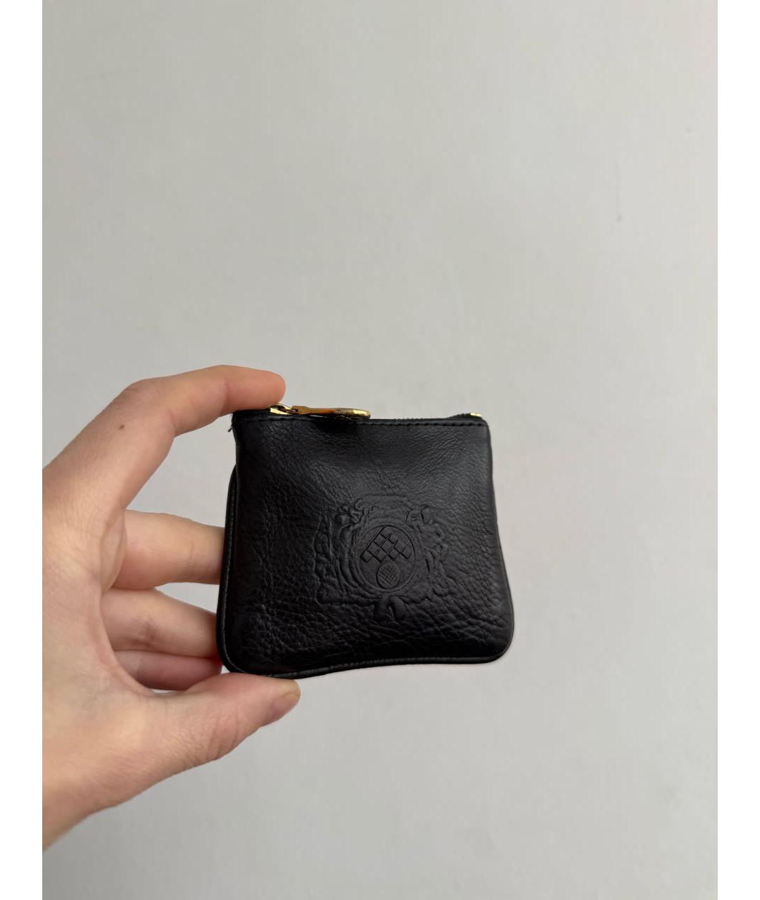 BOTTEGA VENETA Черный кожаный кошелек, фото 7