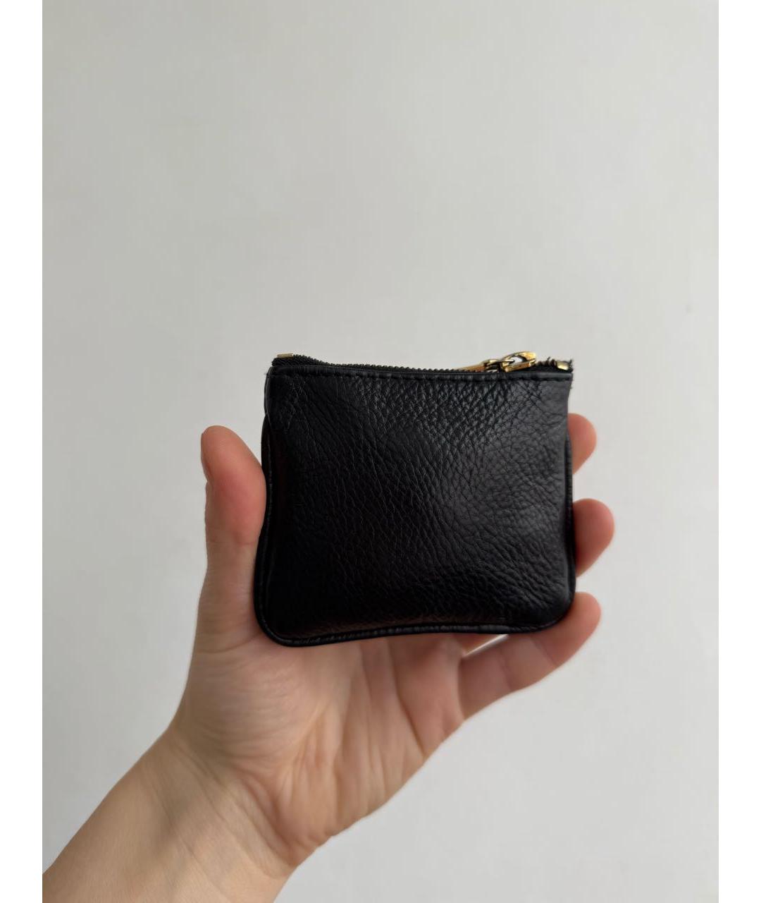 BOTTEGA VENETA Черный кожаный кошелек, фото 2