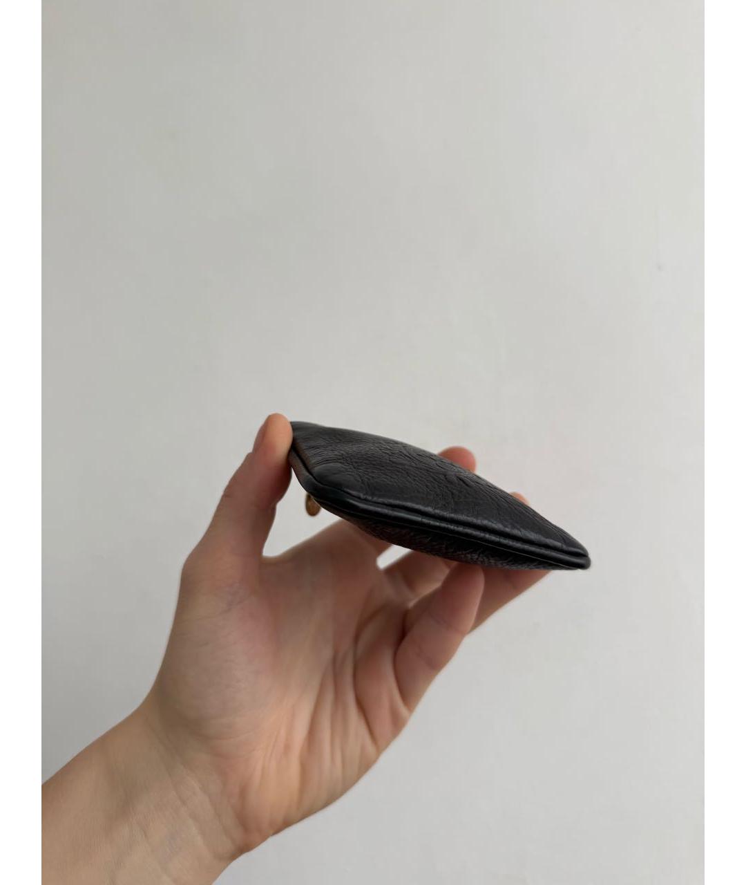 BOTTEGA VENETA Черный кожаный кошелек, фото 4