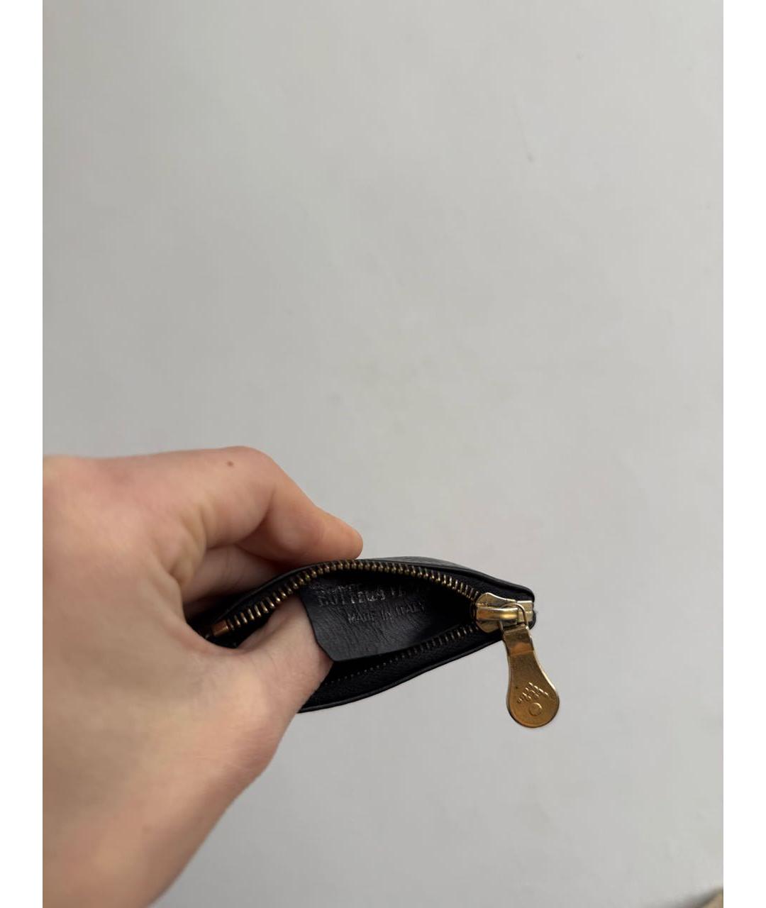 BOTTEGA VENETA Черный кожаный кошелек, фото 8