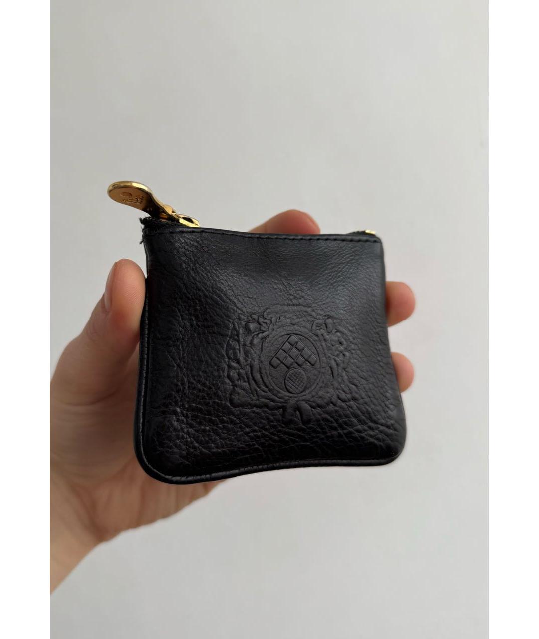 BOTTEGA VENETA Черный кожаный кошелек, фото 9