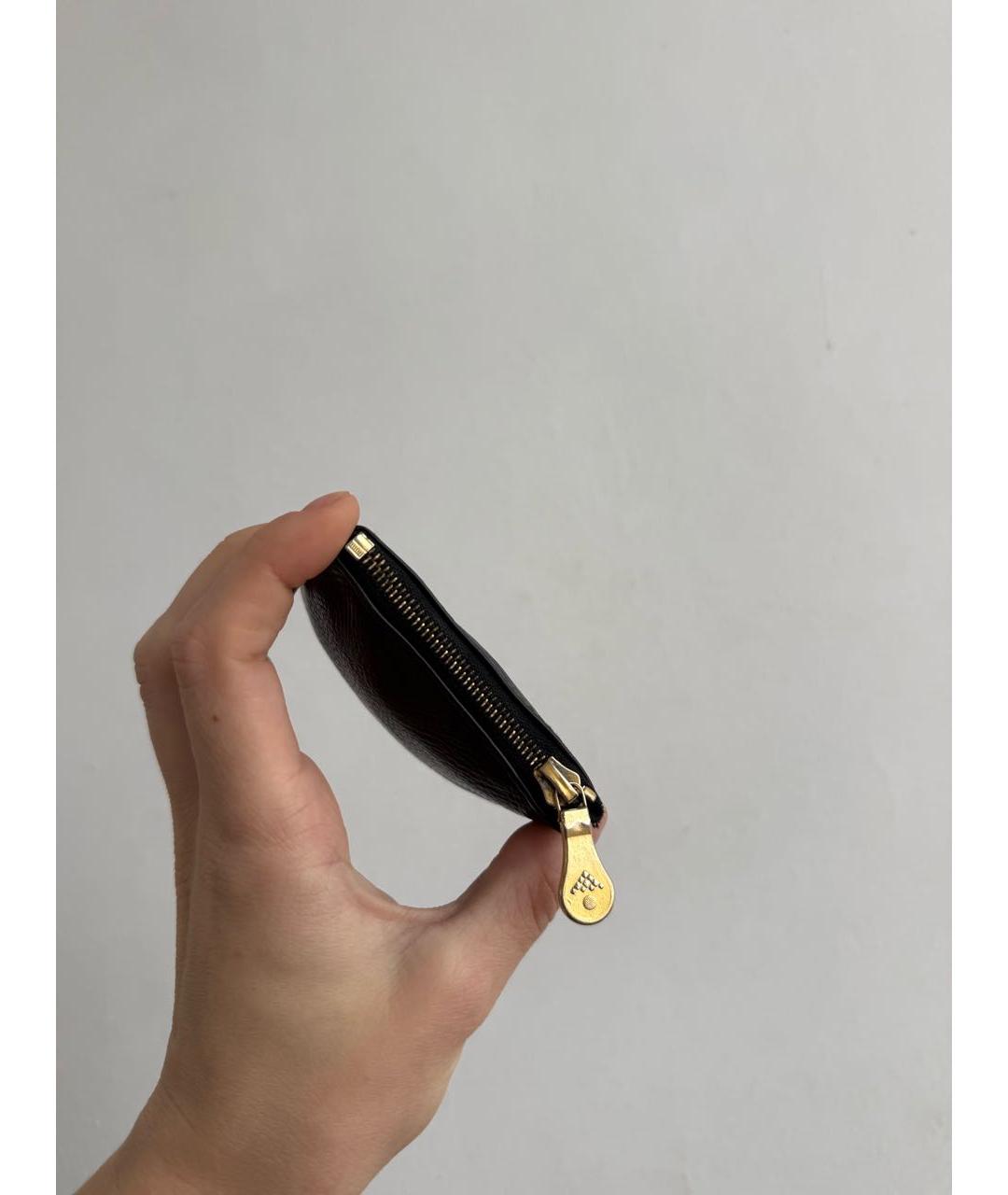 BOTTEGA VENETA Черный кожаный кошелек, фото 6