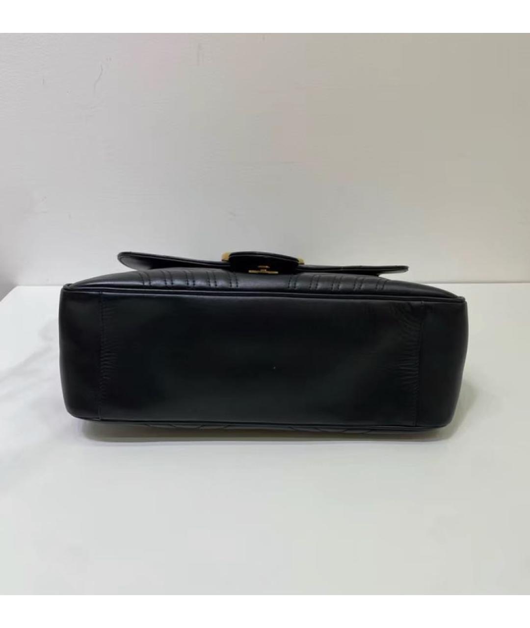 GUCCI Черная кожаная сумка через плечо, фото 4