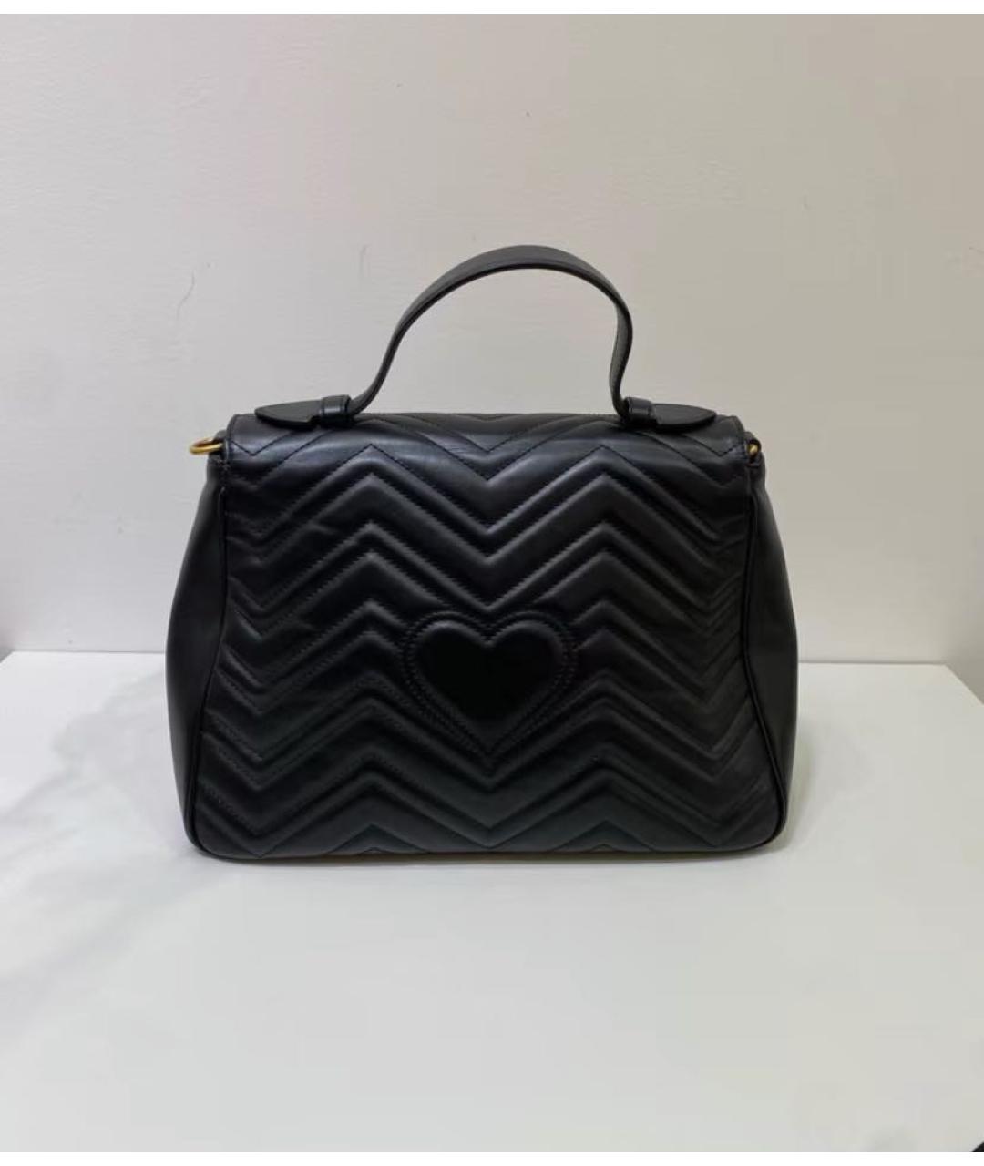 GUCCI Черная кожаная сумка через плечо, фото 2