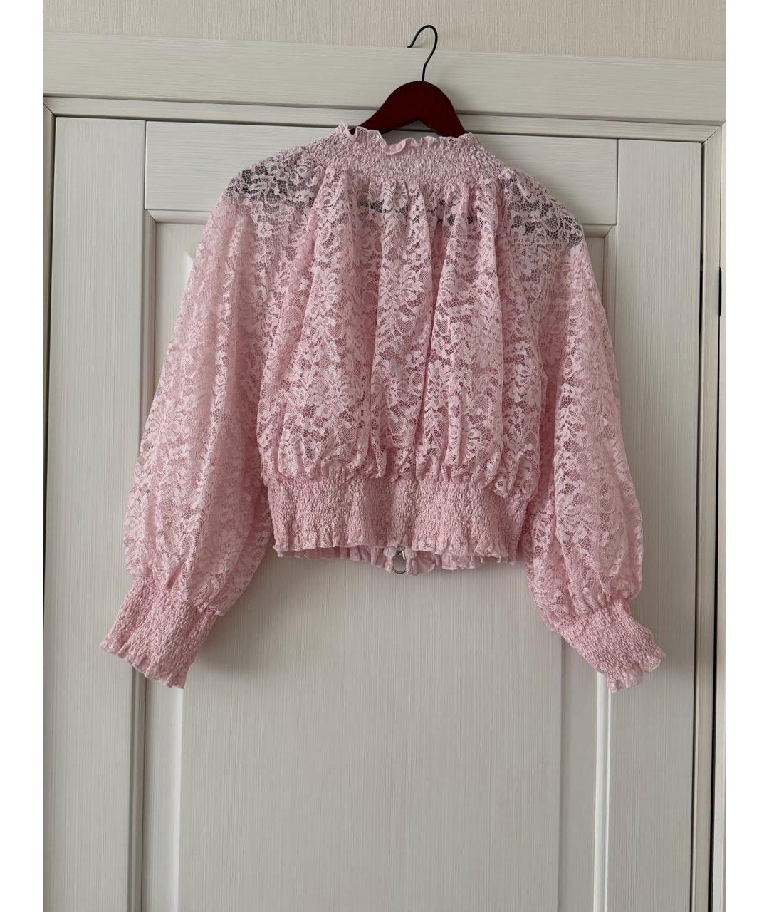 ERMANNO SCERVINO Розовый полиамидовый жакет/пиджак, фото 2