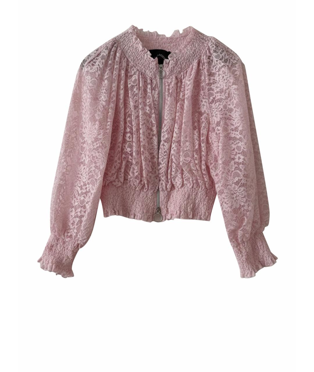 ERMANNO SCERVINO Розовый полиамидовый жакет/пиджак, фото 1