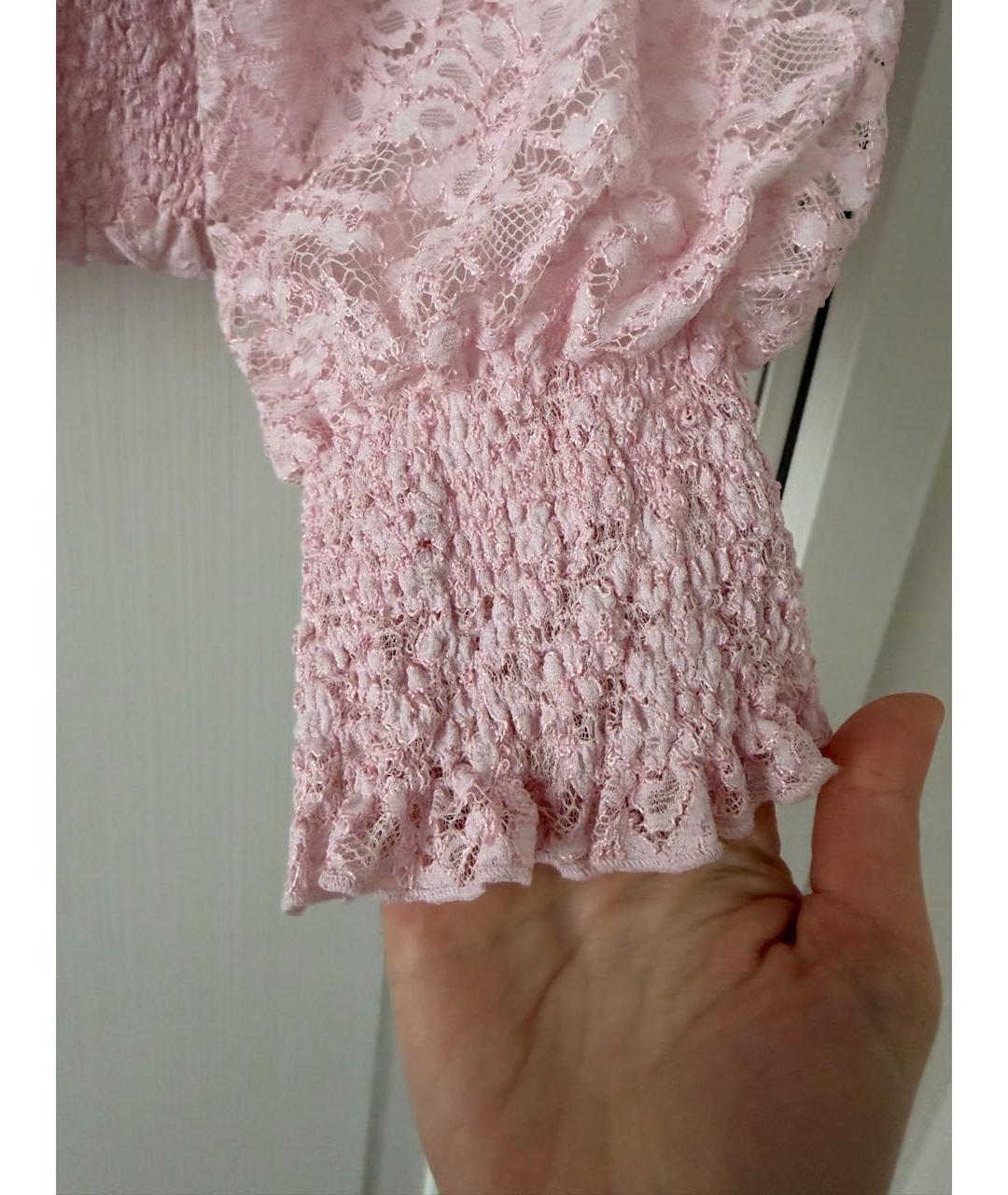 ERMANNO SCERVINO Розовый полиамидовый жакет/пиджак, фото 3