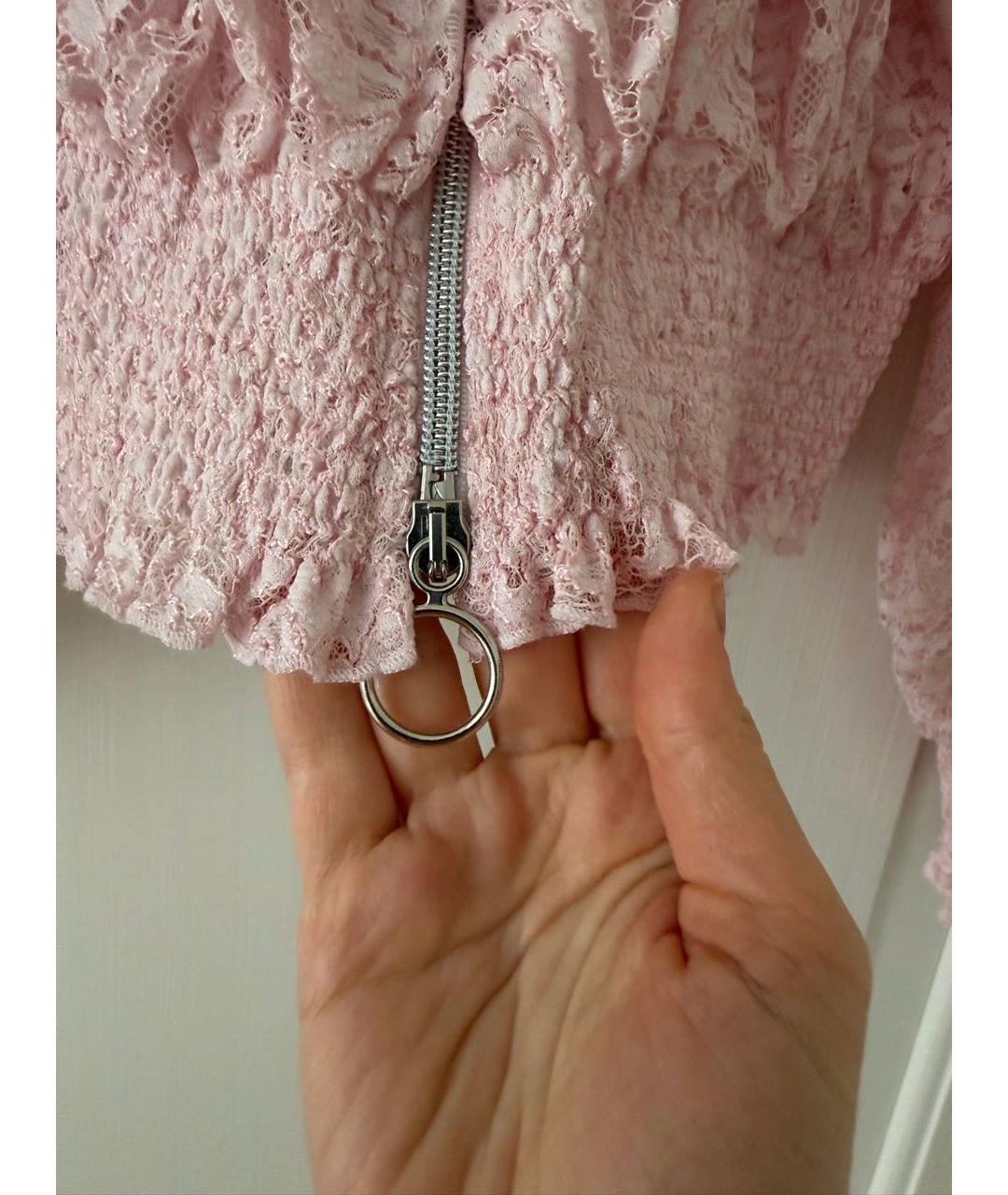 ERMANNO SCERVINO Розовый полиамидовый жакет/пиджак, фото 6