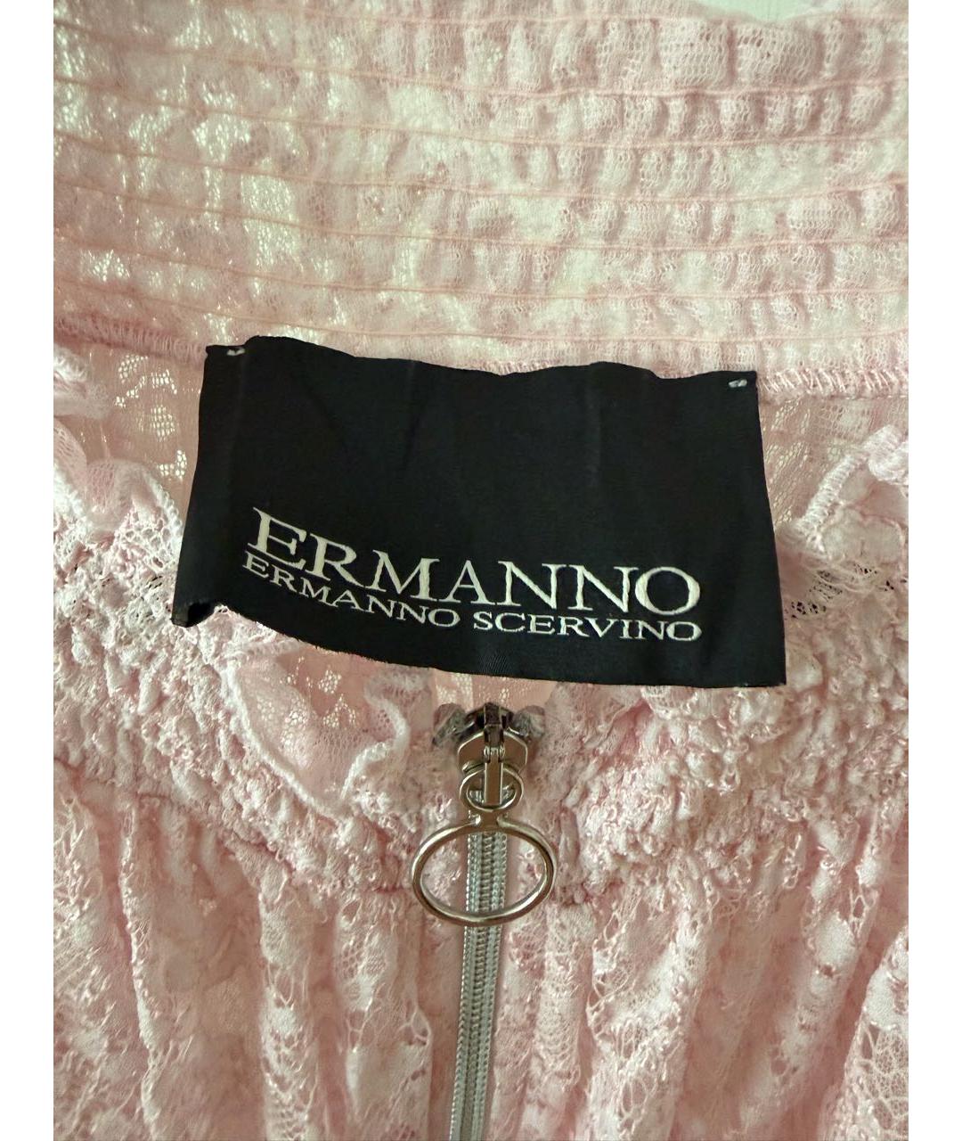 ERMANNO SCERVINO Розовый полиамидовый жакет/пиджак, фото 5